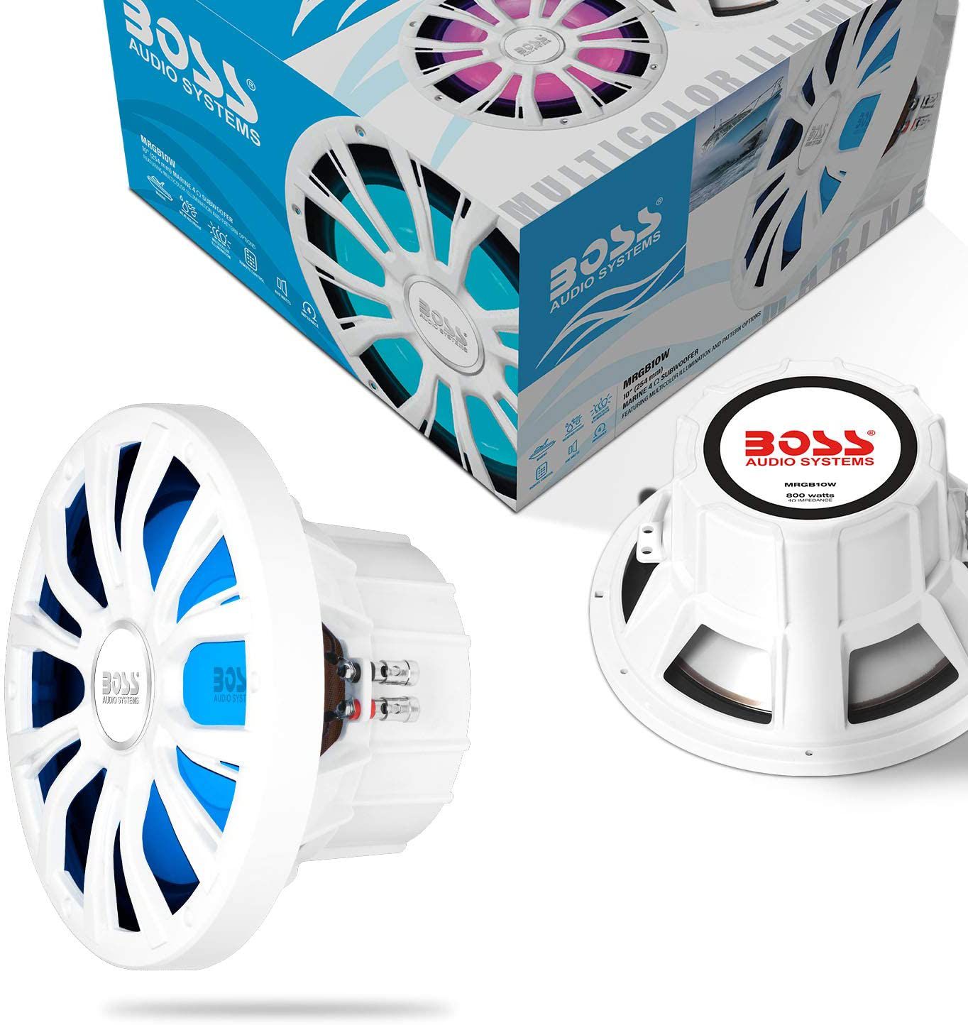 Alto Falante marinizado Subwoofer de 10 pol 800W com led