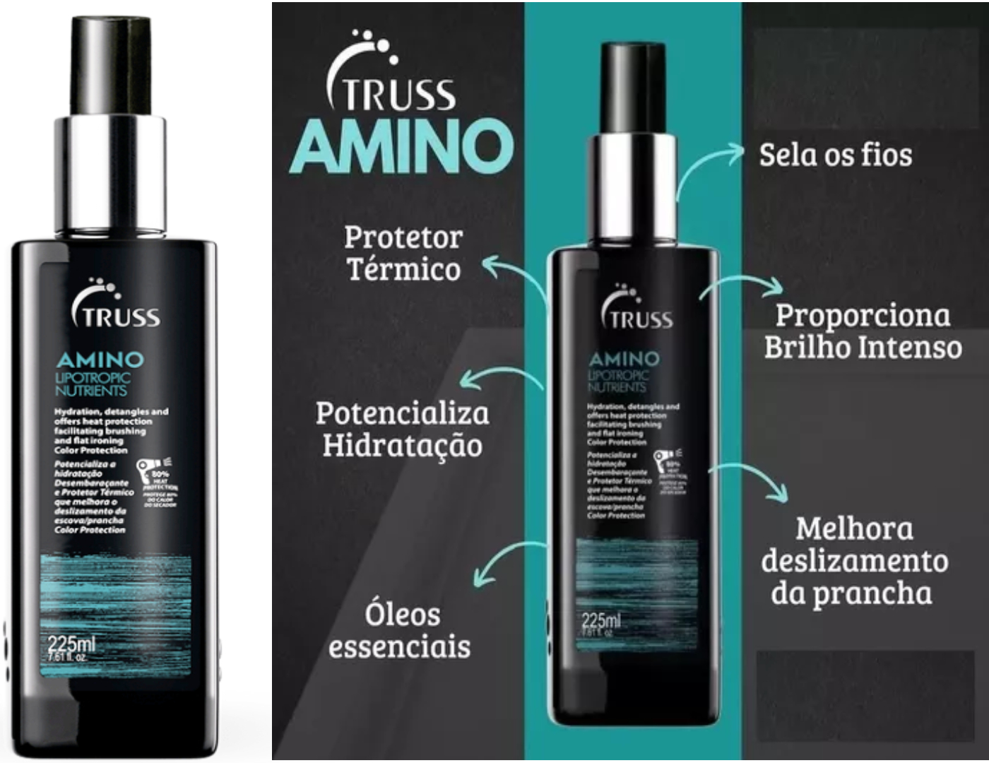 Truss Amino Protetor Térmico + Uso Obrigatório Plus+ Reconstrutor ...