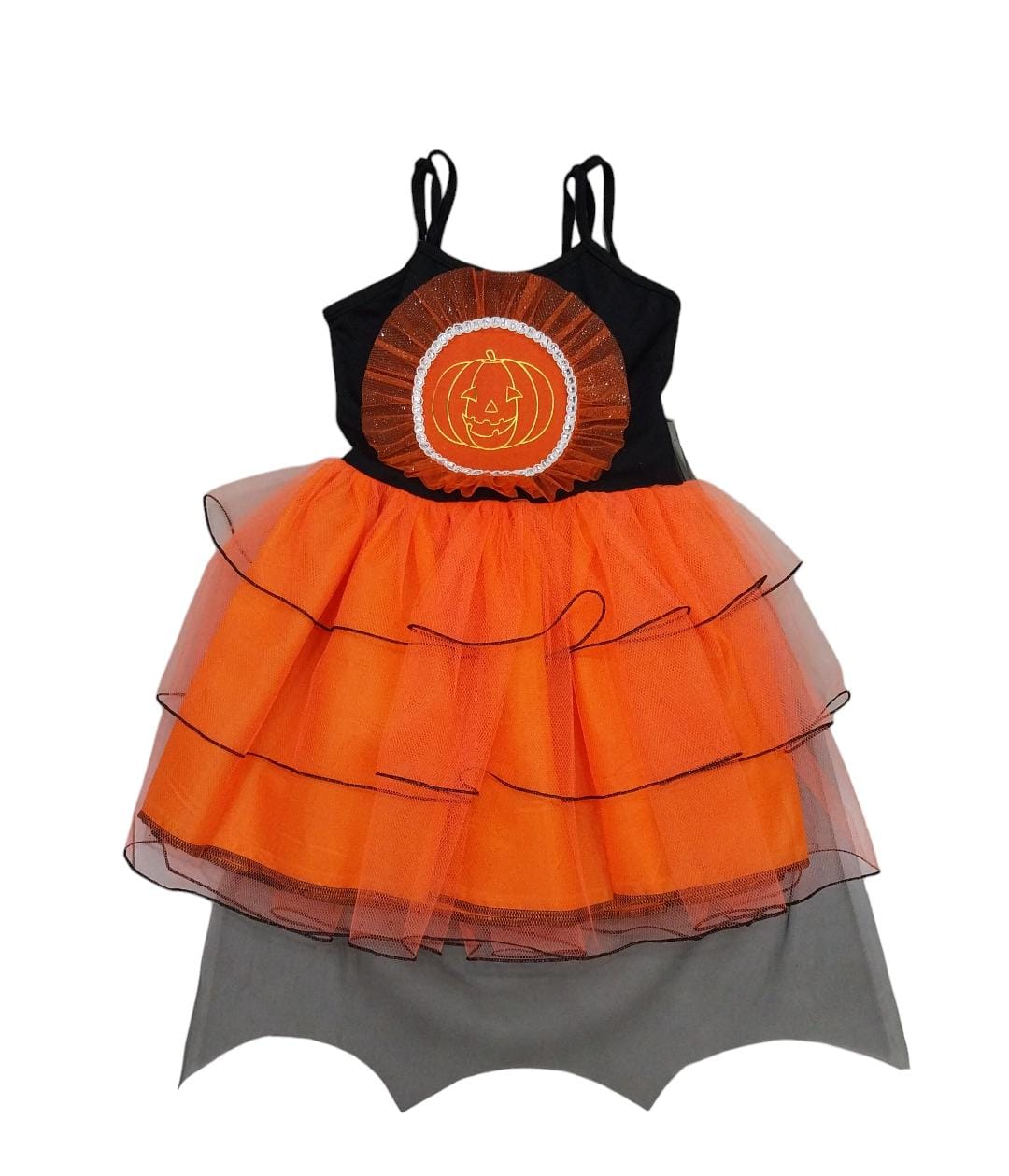 Fantasia Infantil Halloween Laranja Douvelin