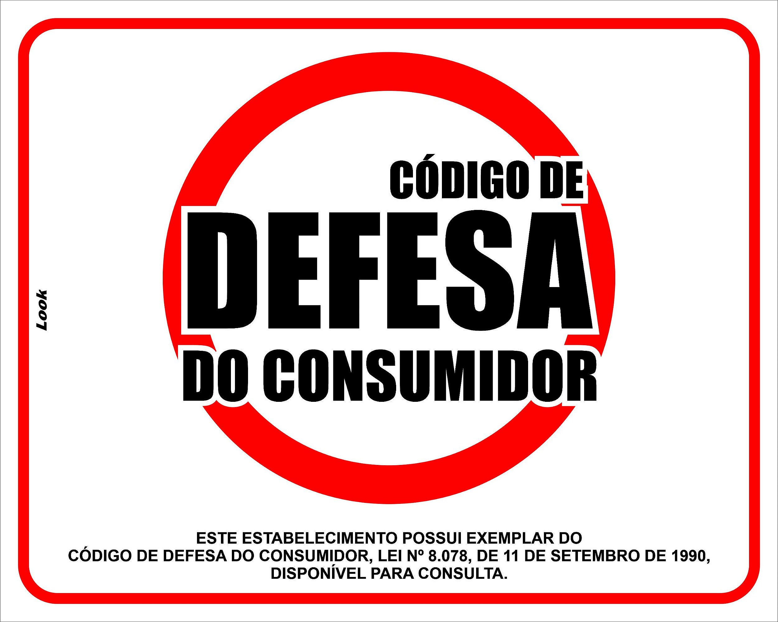 Placa de leis aviso este estabelecimento possui exemplar do código