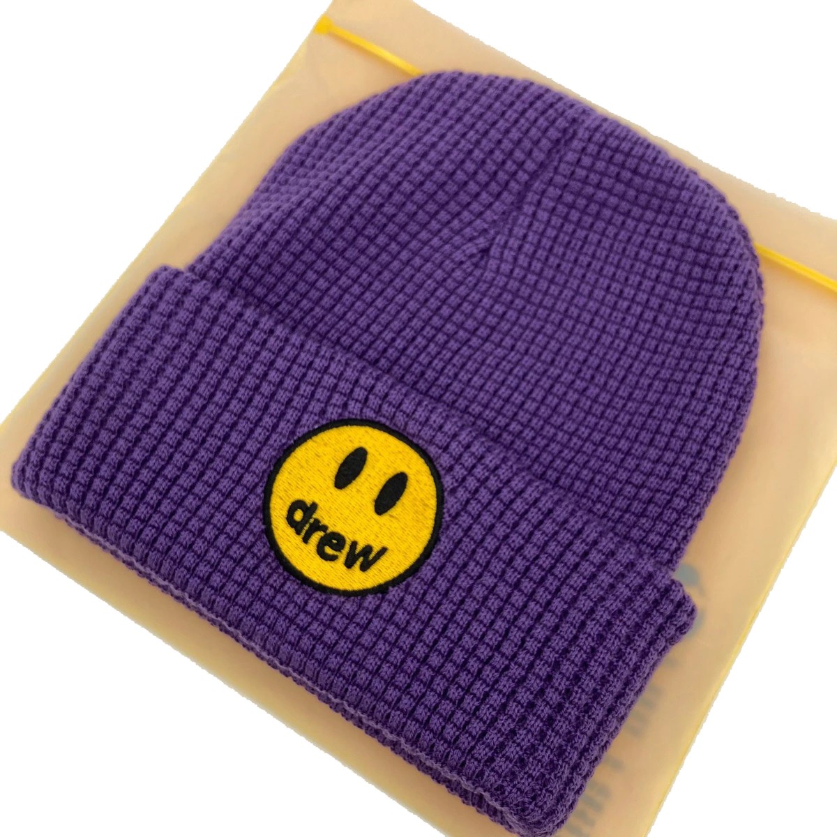 mascot waffle beanie - purple