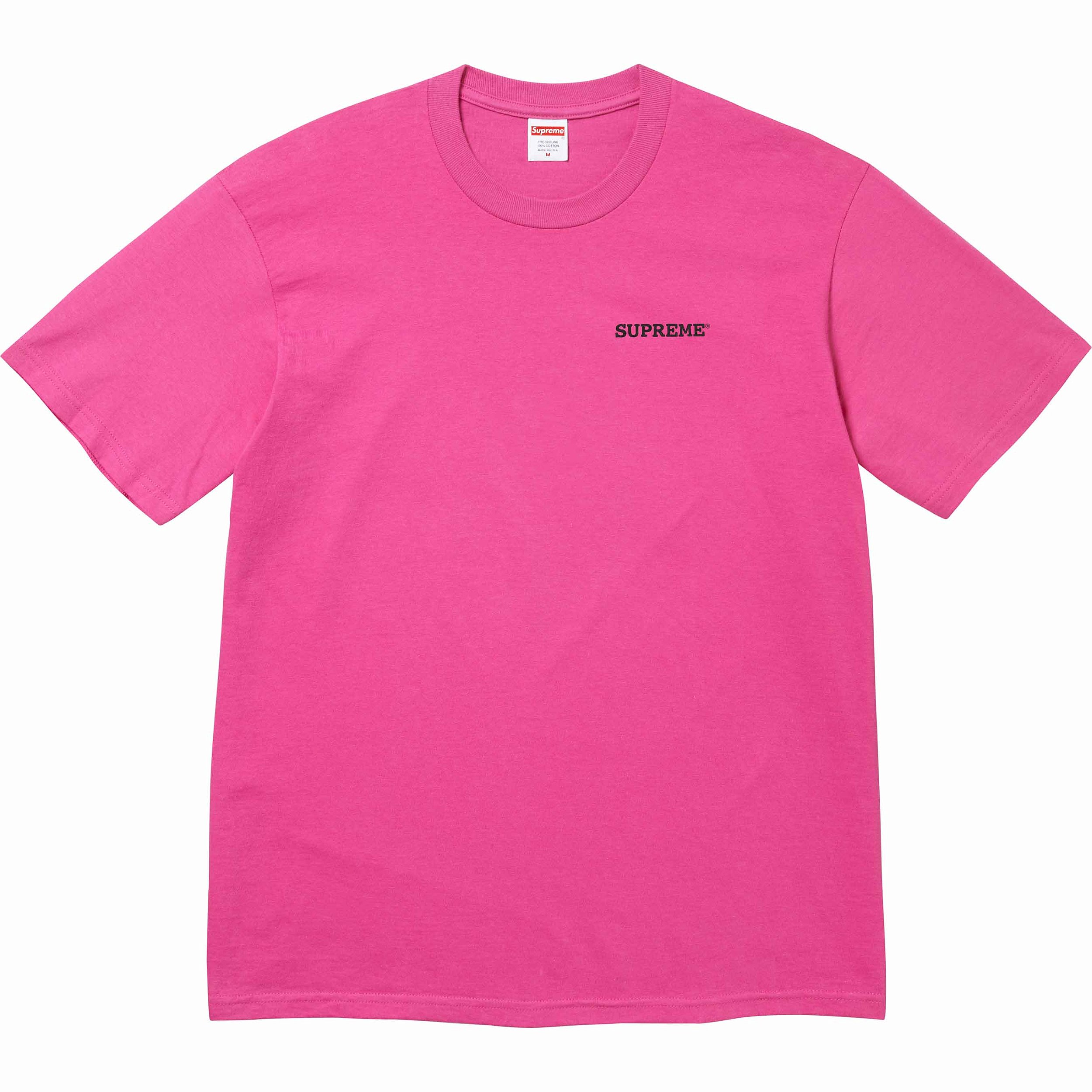 Camiseta supreme rosa hotsell