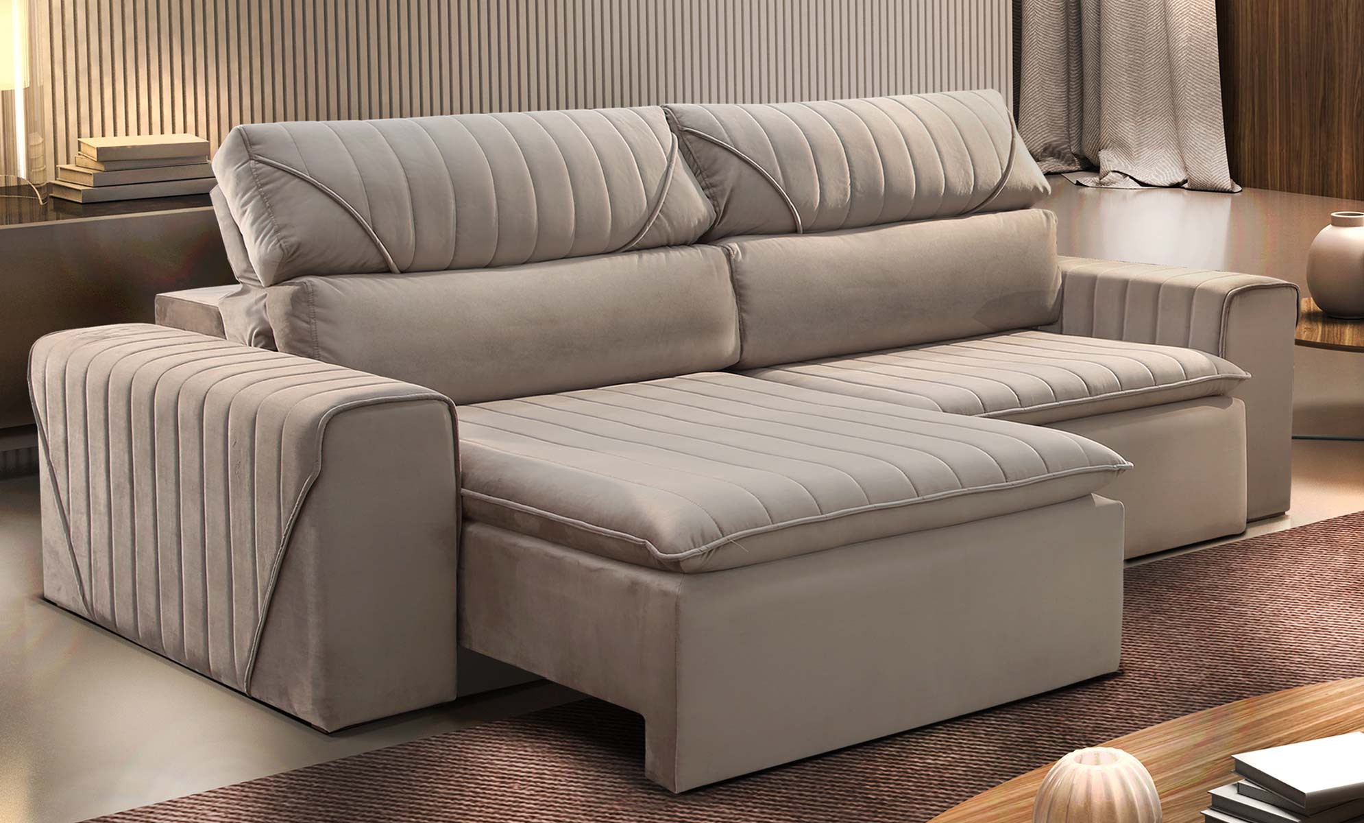 Sofá Loreto Decora Interiores Loja de móveis BH, AV Silviano Brandão