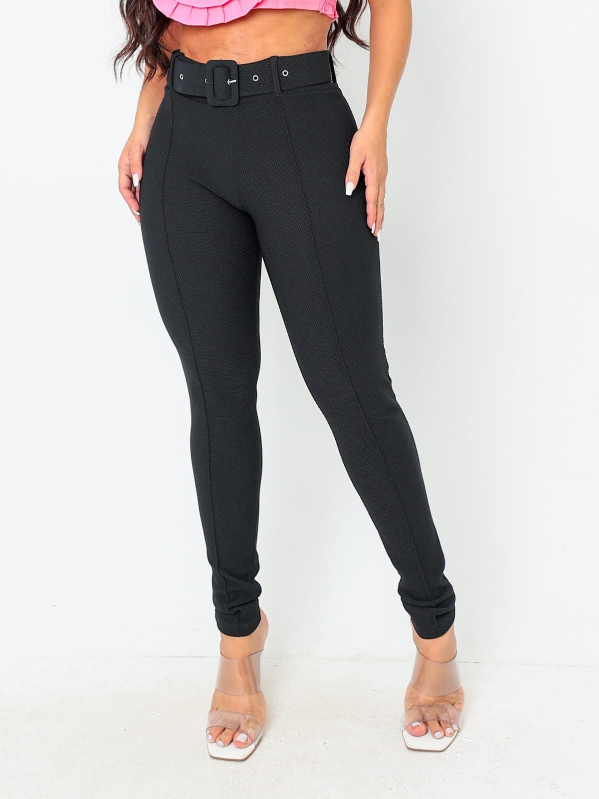 Calça jeans skinny cintura alta com detalhes de botões moda feminina pop  moda jeans - Pop Modas Jeans