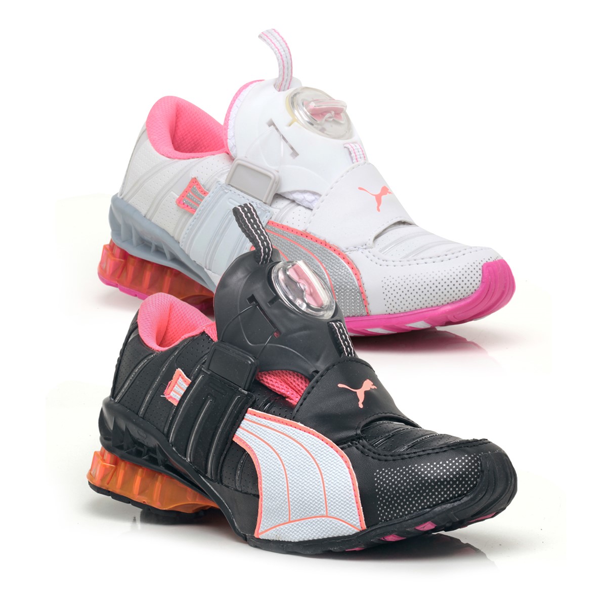 Kit 2 Pares Tênis Feminino Puma Disc Old Bdp Cell Aether Branco Pink e -  Loja de Calçados Online | THOWS