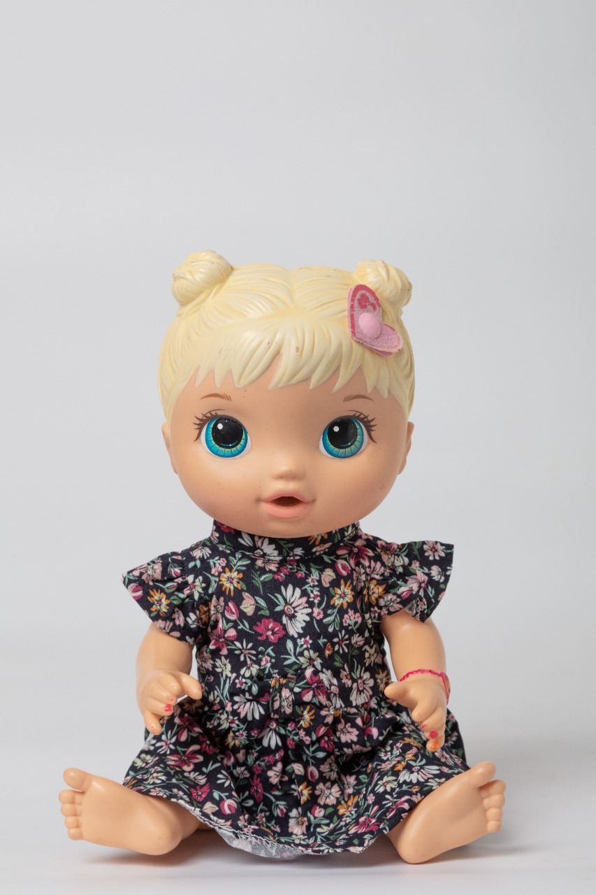 Vestido de Boneca Baby Alive Listrado - Jujulie