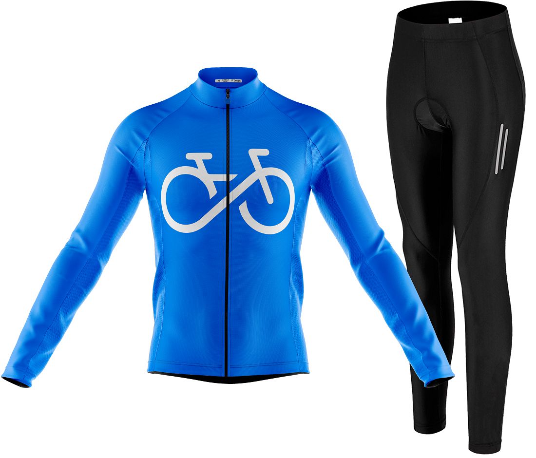 Kit Camisa Ciclismo Bike Forever Longa C/ Calça Espuma Uv - JAC Bikes |  Acessórios e roupas para ciclistas