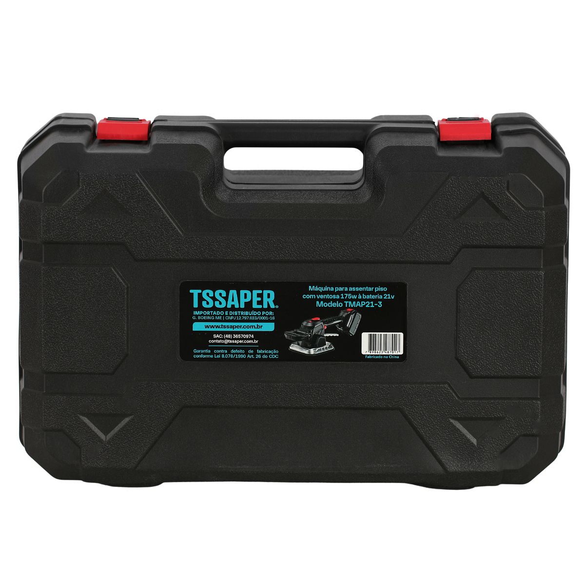 Máquina para assentar piso com ventosa 175w 70kg à bateria 21v