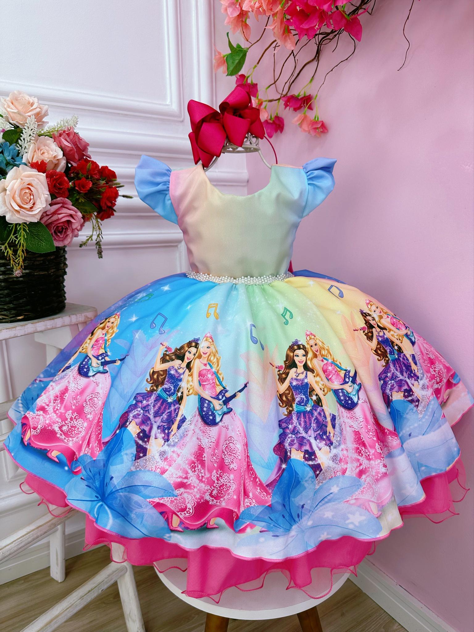 Conjunto da Barbie/ Roupa infantil/ Festa /aniversário/