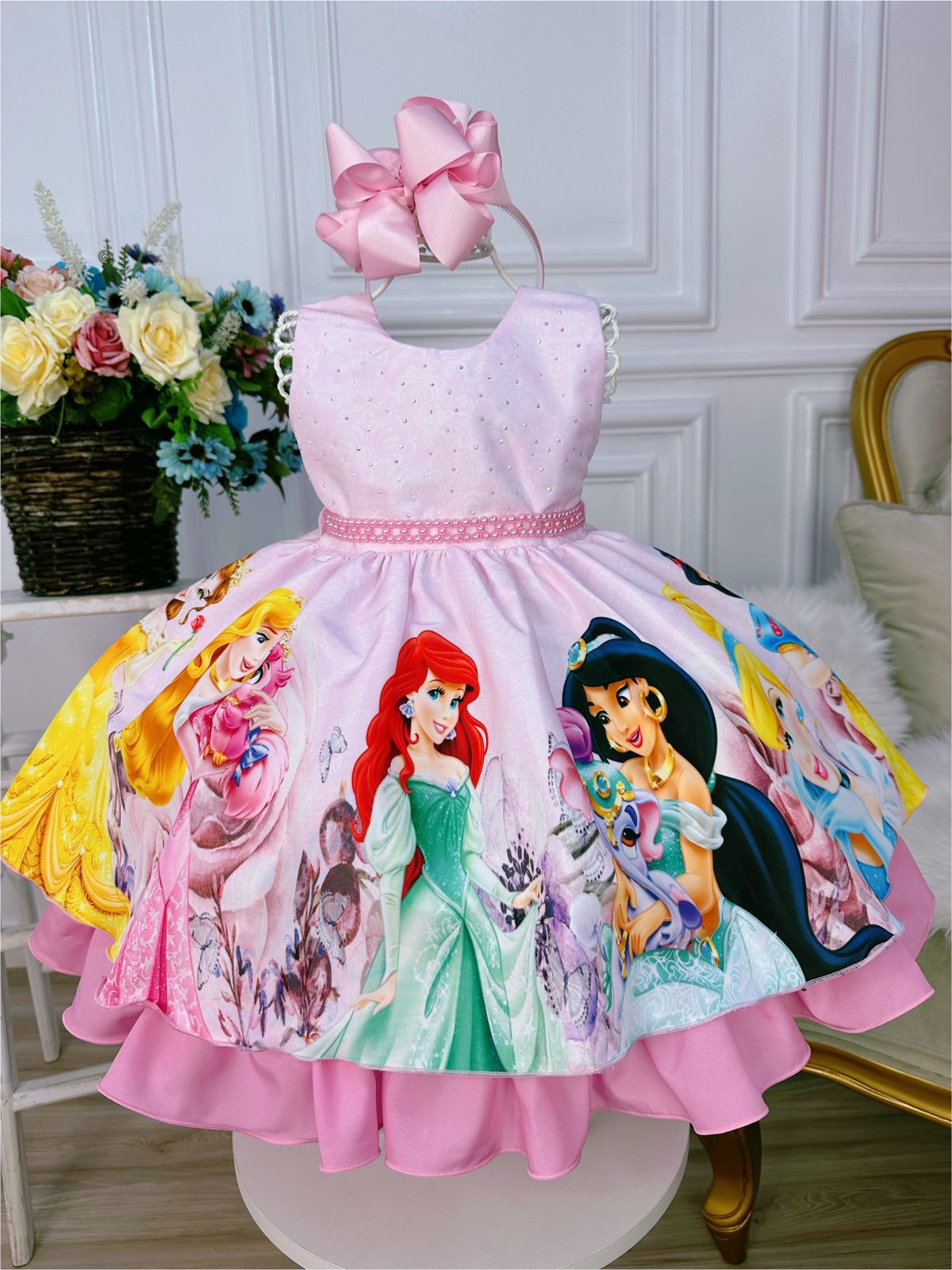 Vestido Princesa Sofia Disney Menina Infantil Luxo