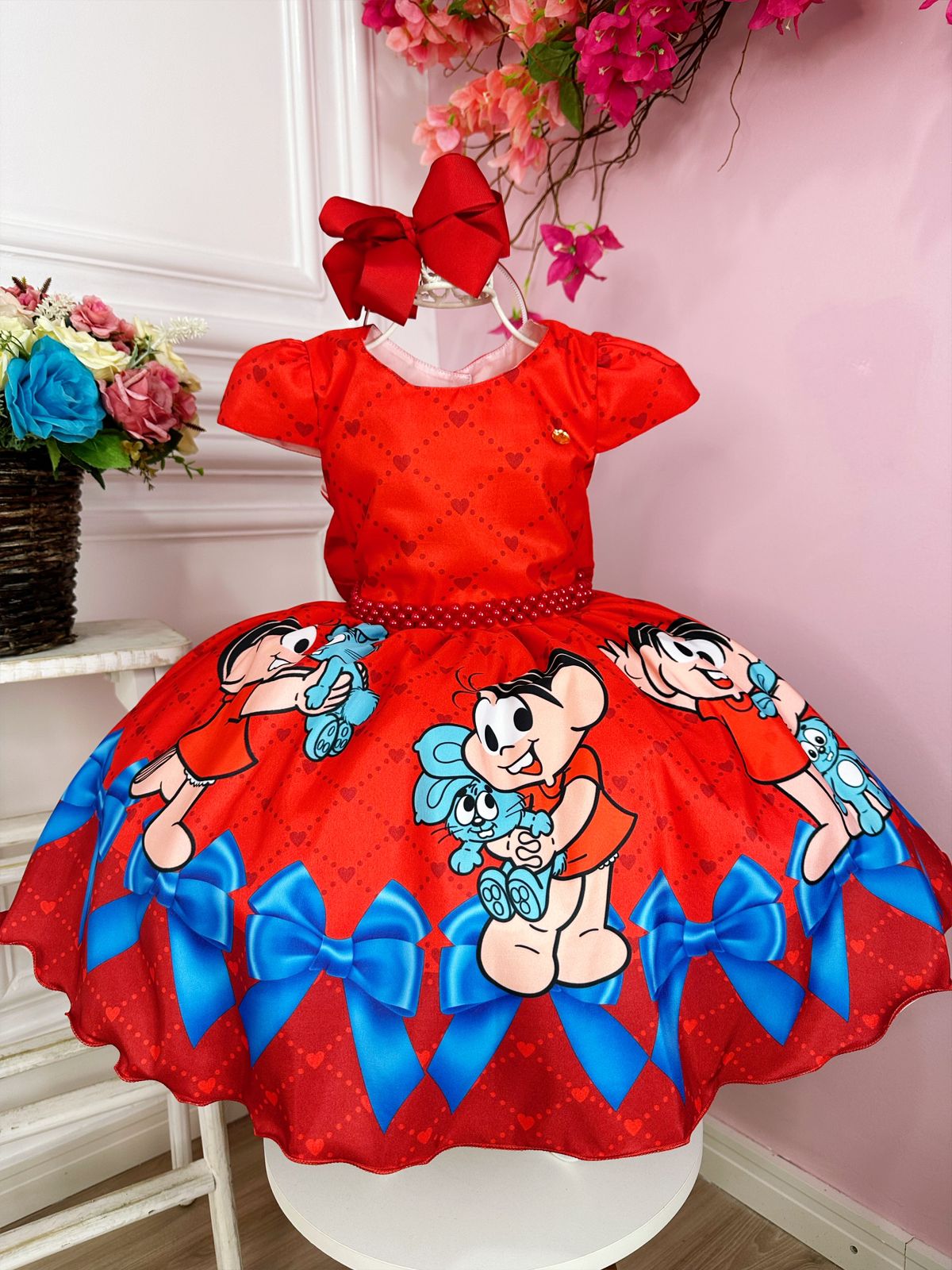 Vestido Princesa Temático Moana Baby Renda Luxo - Fabuloso Ateliê