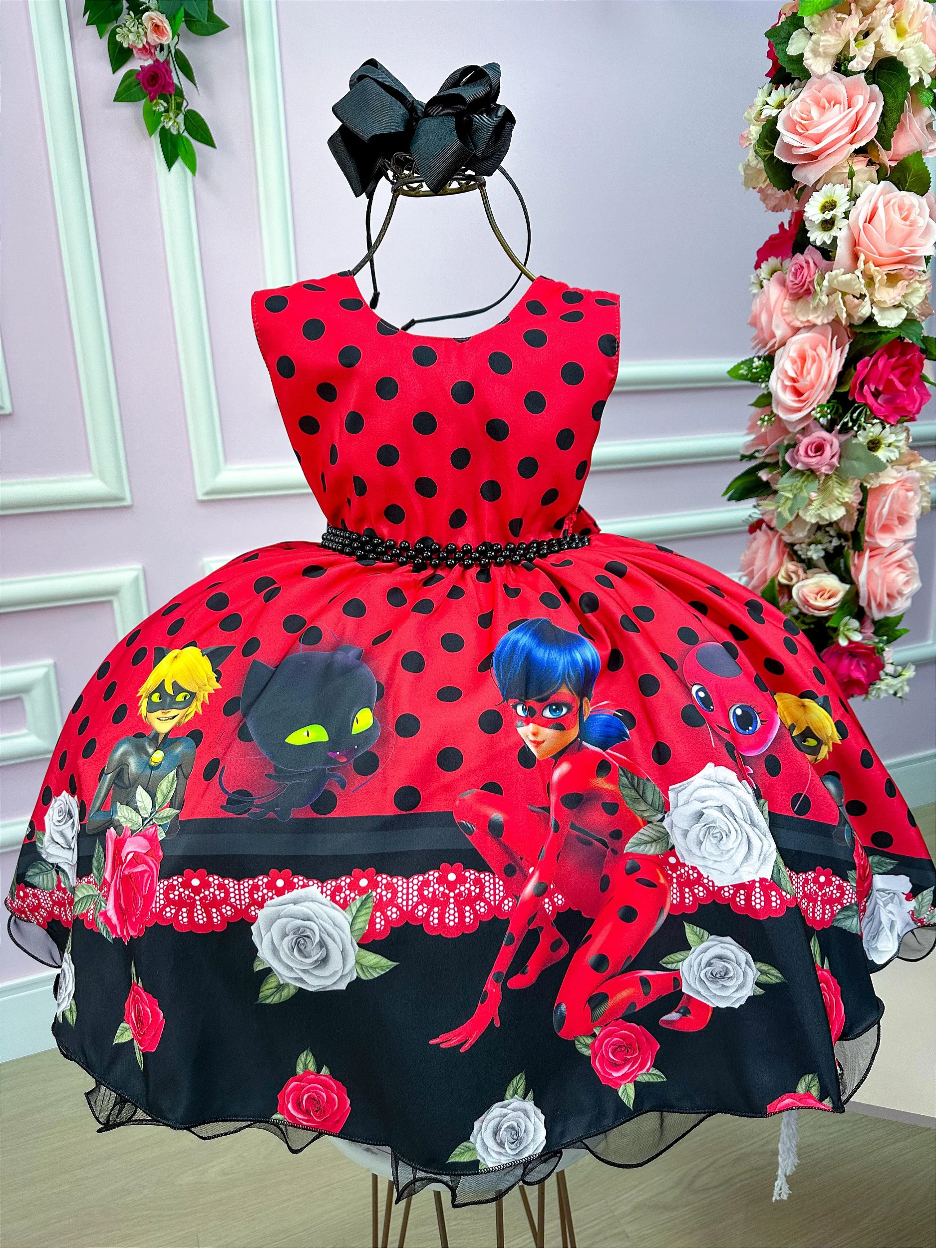 Vestido sales tematico ladybug