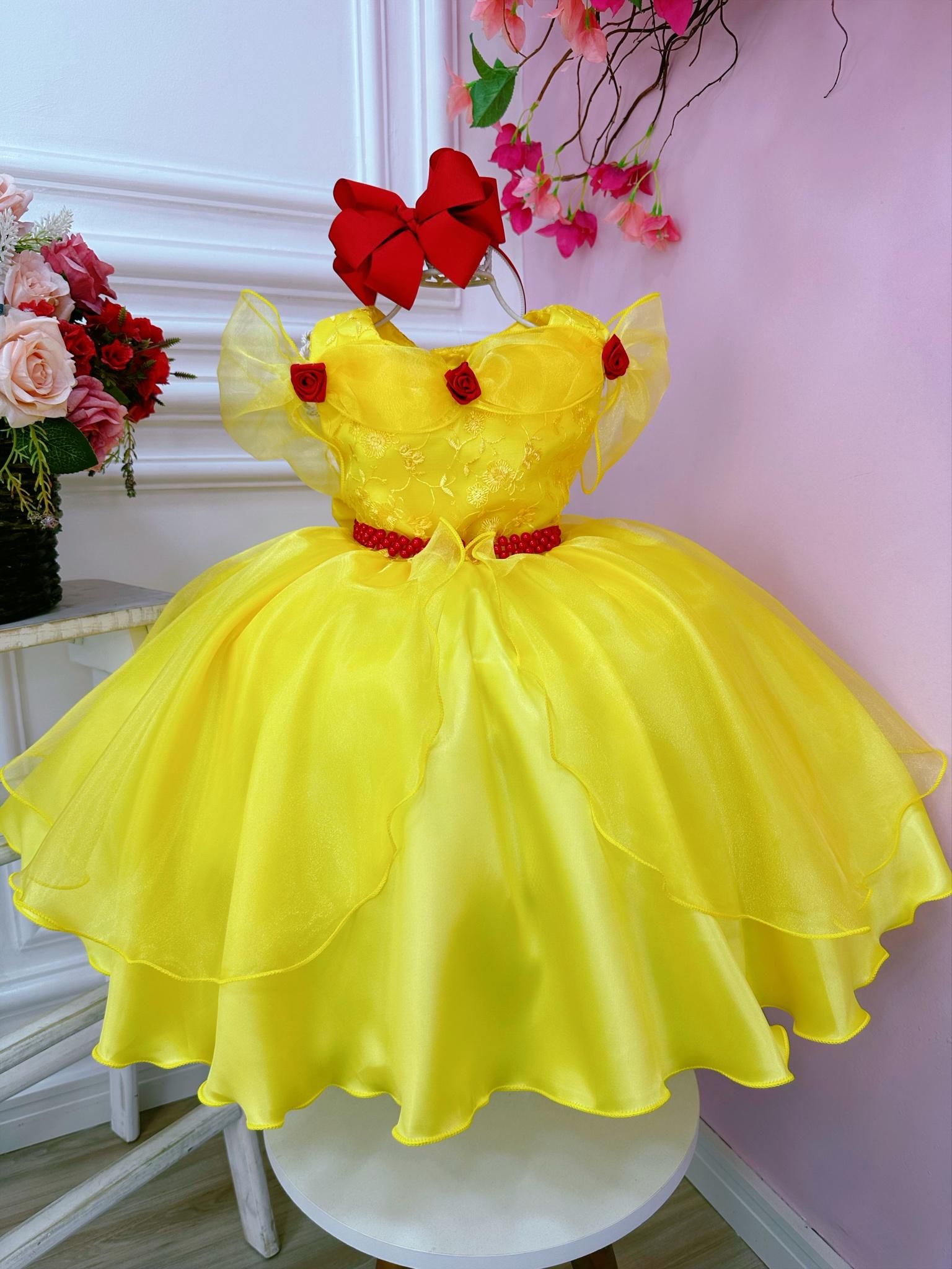 Vestido Princesa Temático Moana Baby Renda Luxo - Fabuloso Ateliê