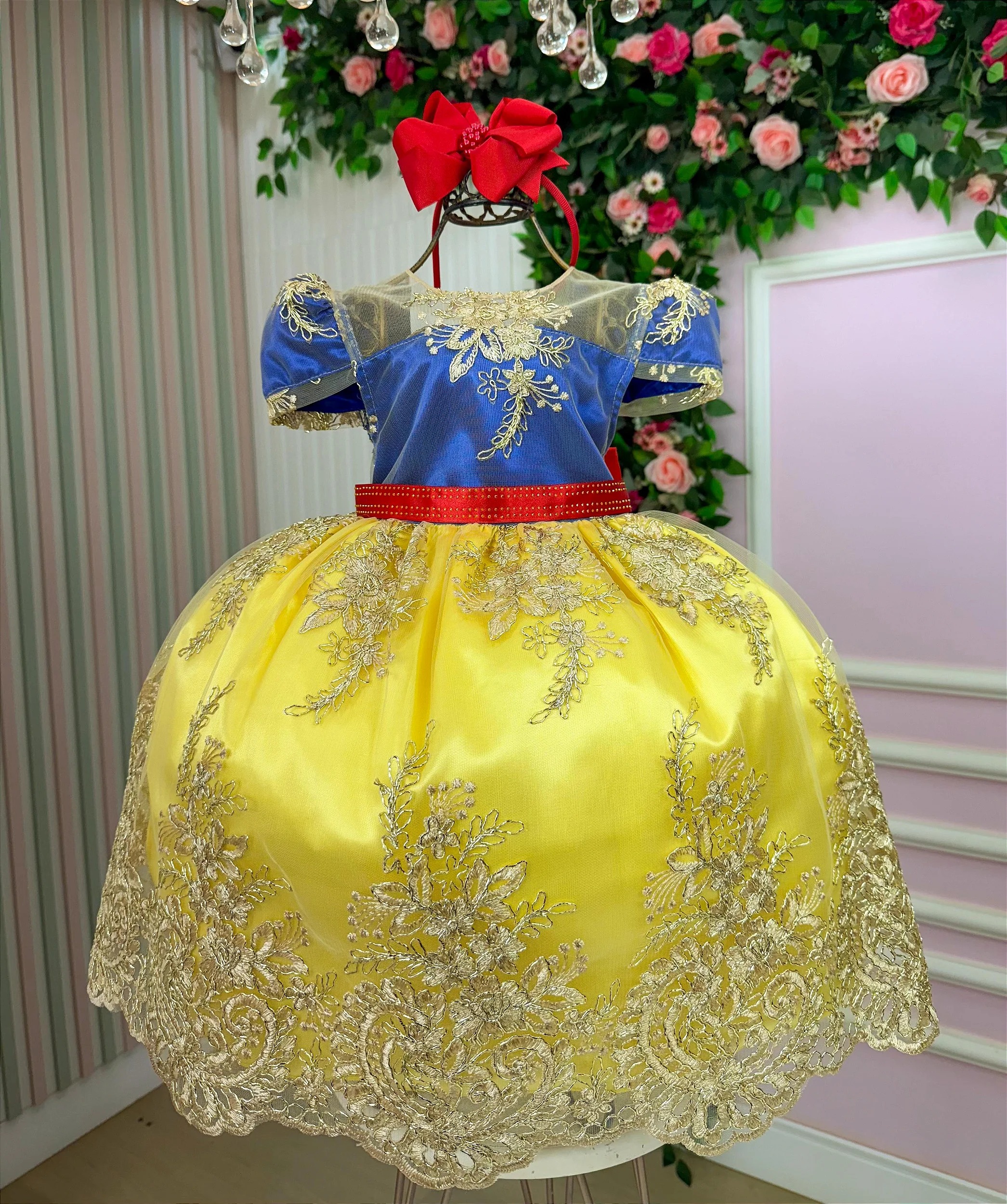 Vestido Infantil Branca de Neve Enjoy Bebê - Fabuloso Ateliê