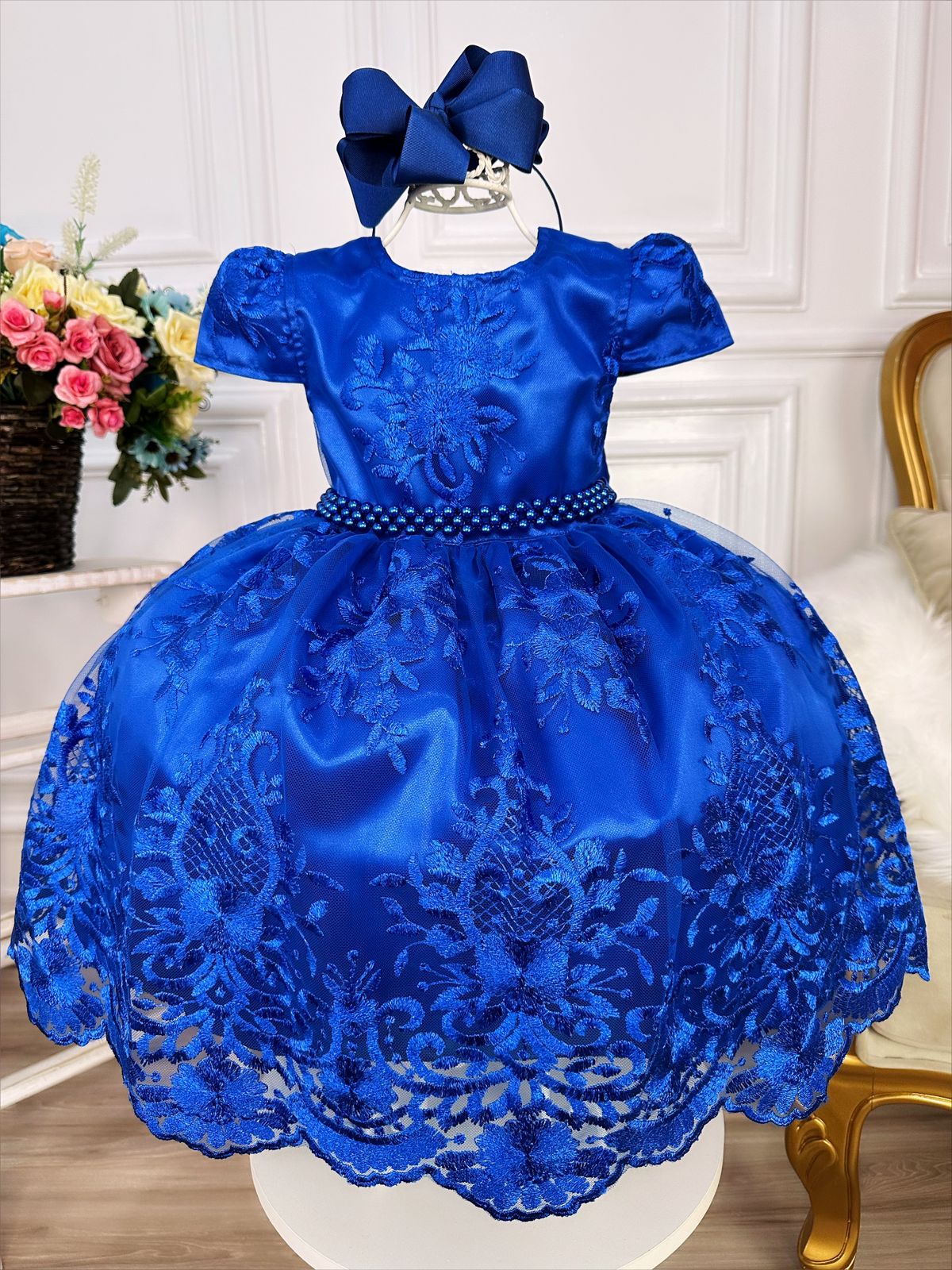 Azul Bebê Vestido Infantil Para CrianÇa Vestido De Formatura
