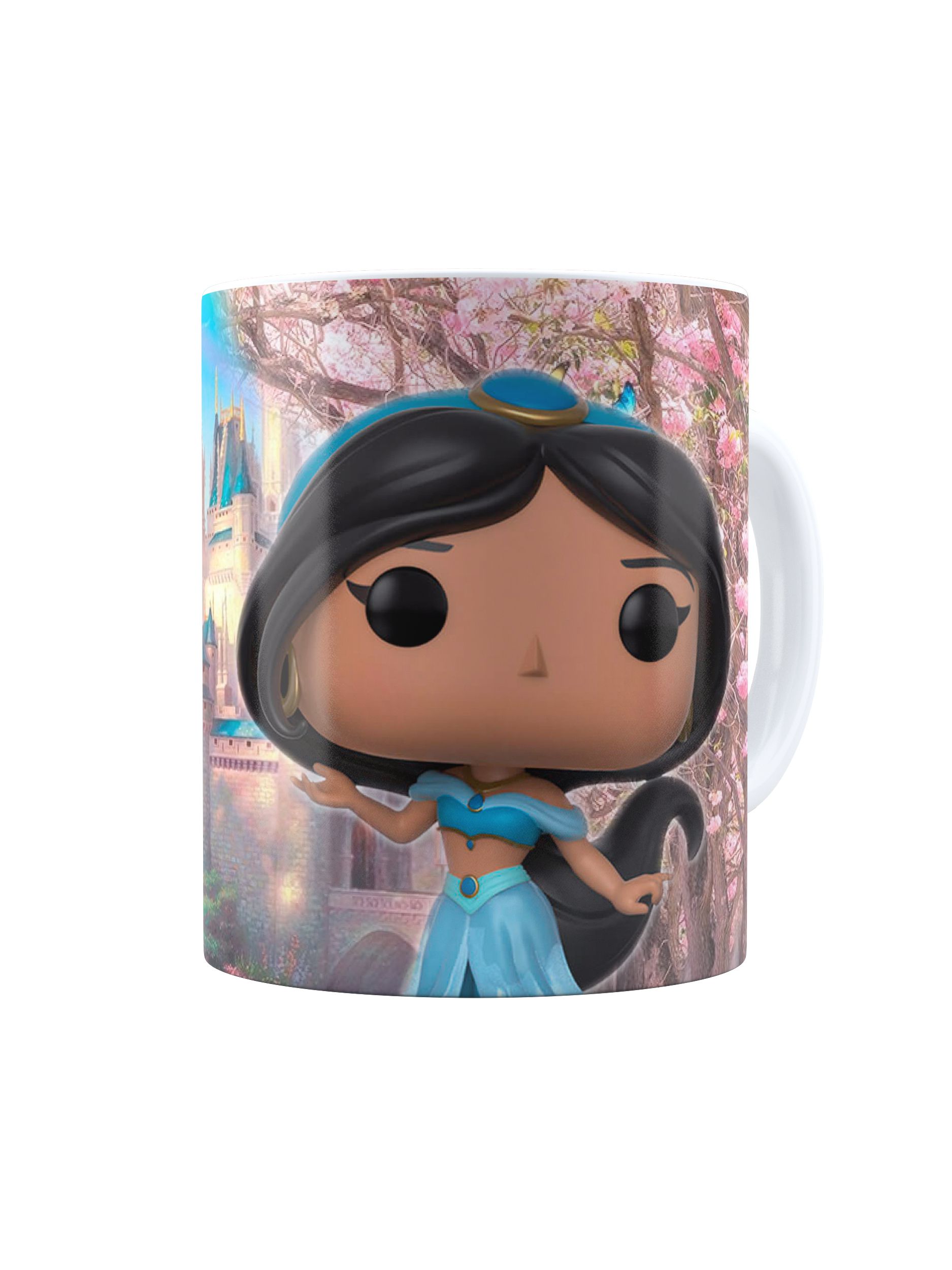 Caneca de Porcelana Personalizável c/ Nome Princesa Jasmine - 1