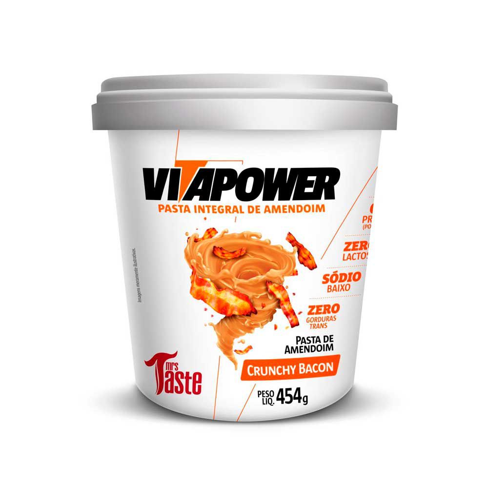 Pasta De Amendoim Crunchy Bacon (454G) - Vitapower - Uma Vida Suplementos -  Loja Online e Delivery de Suplementos Alimentares
