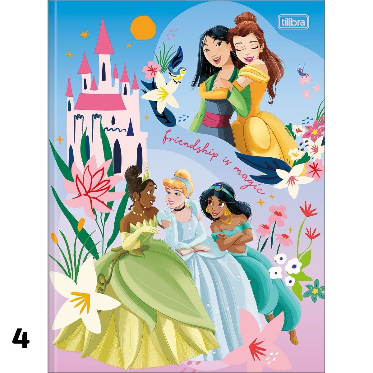 CADERNO BROCHURA UNIVERDITÁRIO DISNEY PRINCESAS - Planet Paper Papelaria