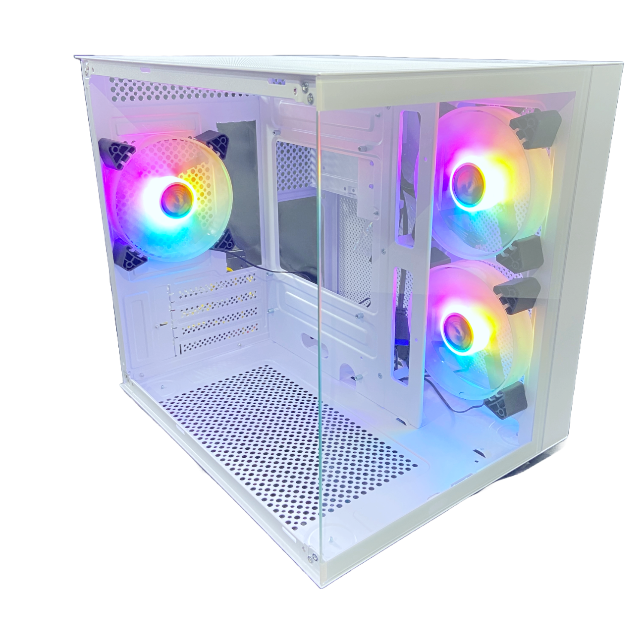 Gabinete Gamer Branco G-Fire CGH100W com 3 Fans LED 120mm, Vidro ...