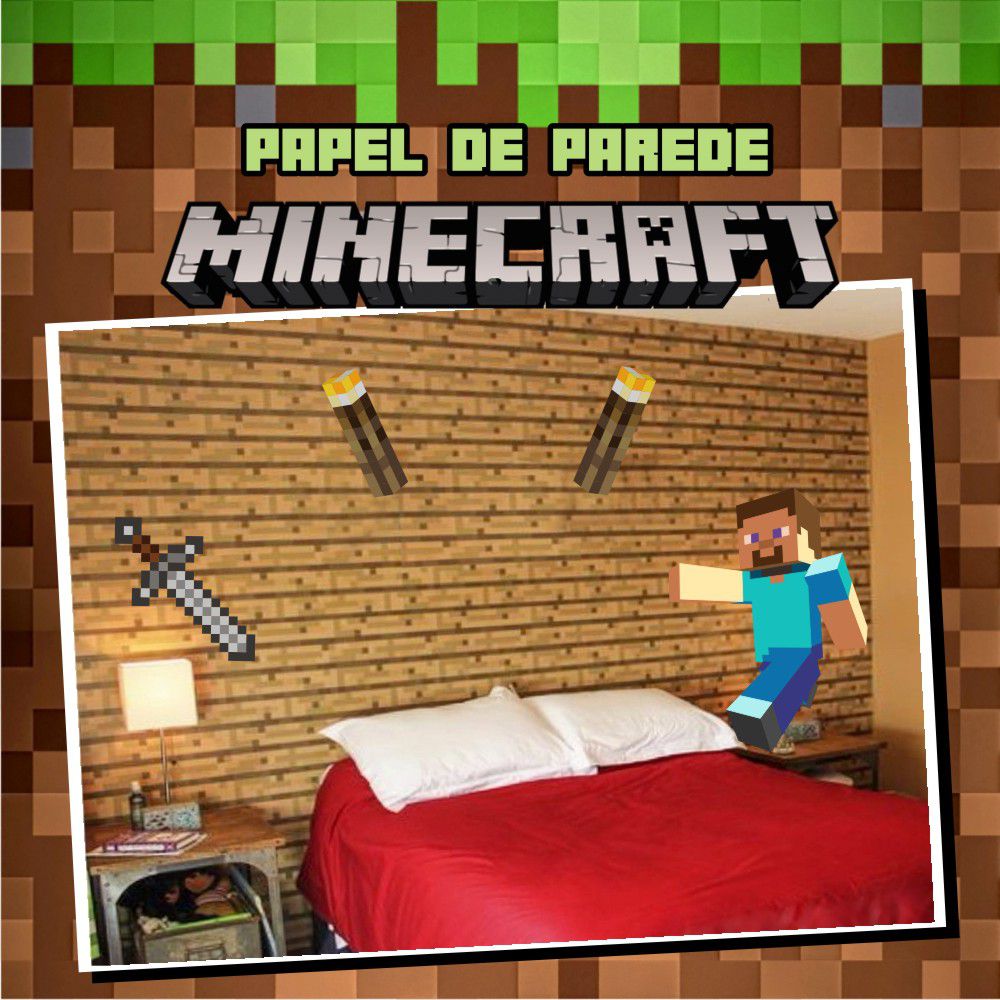 Boneco de papel minecraft imprimir