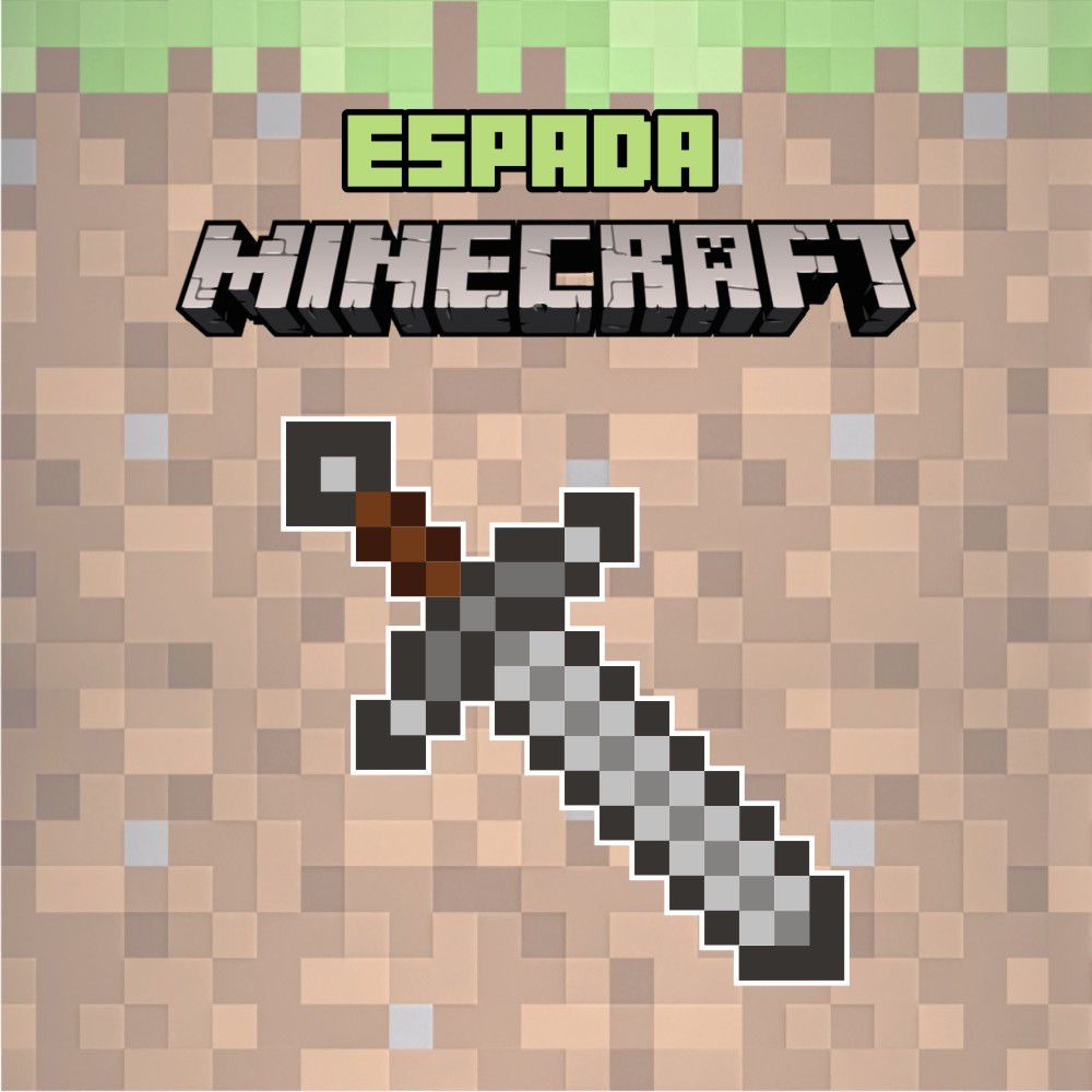 Espada de Diamante Minecraft - Passo a Passo 