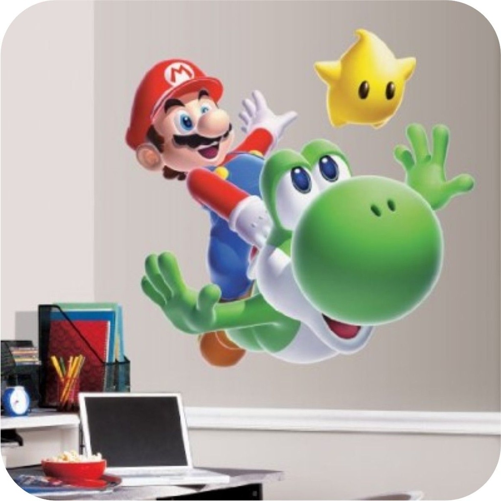 Adesivo Recortado Super Mario Bross Nintendo Adesivos De Box Parede Decora O Em Geral