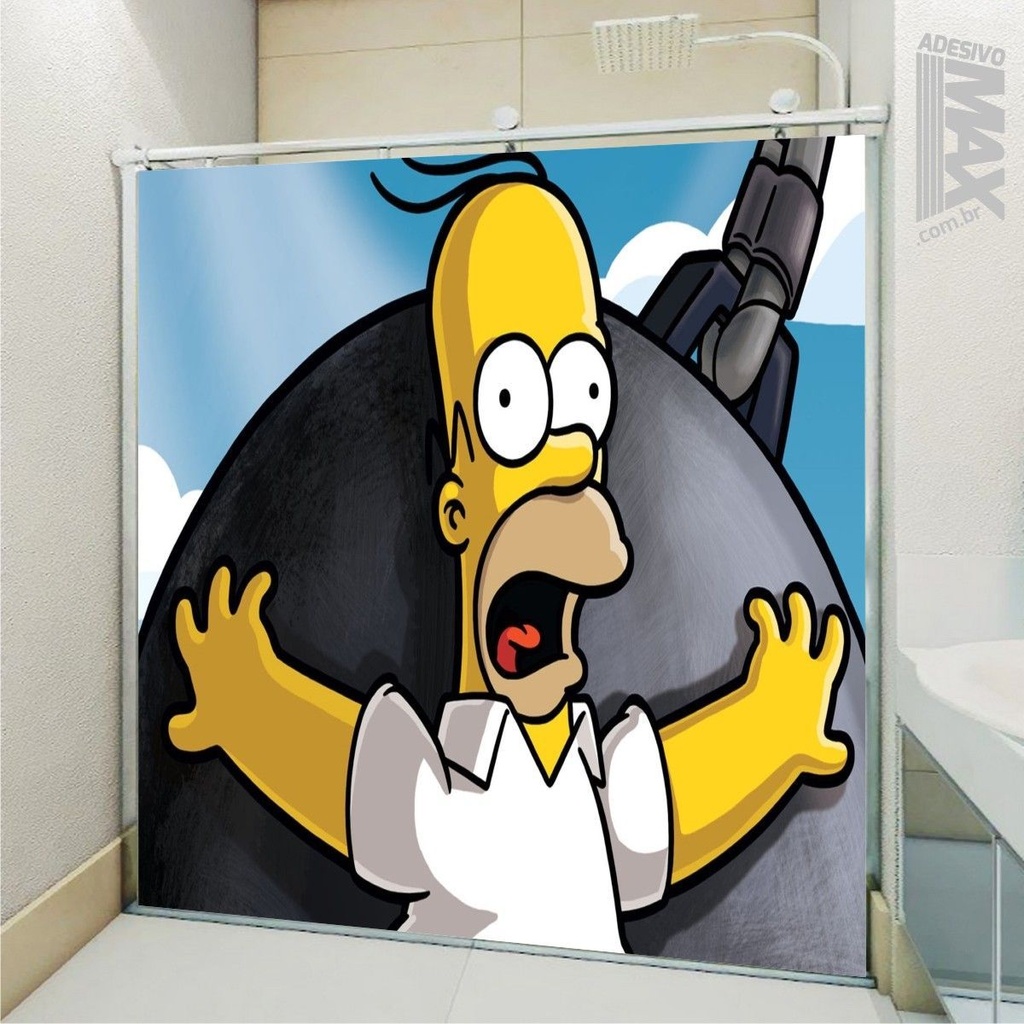 Nelson - Os Simpsons entre 3 e 9cm (Proporcional a imagem) Branco Brilho  Orajet 4x0 Fosco Emborrachado Detalhado - NaTampa Adesivos Personalizados