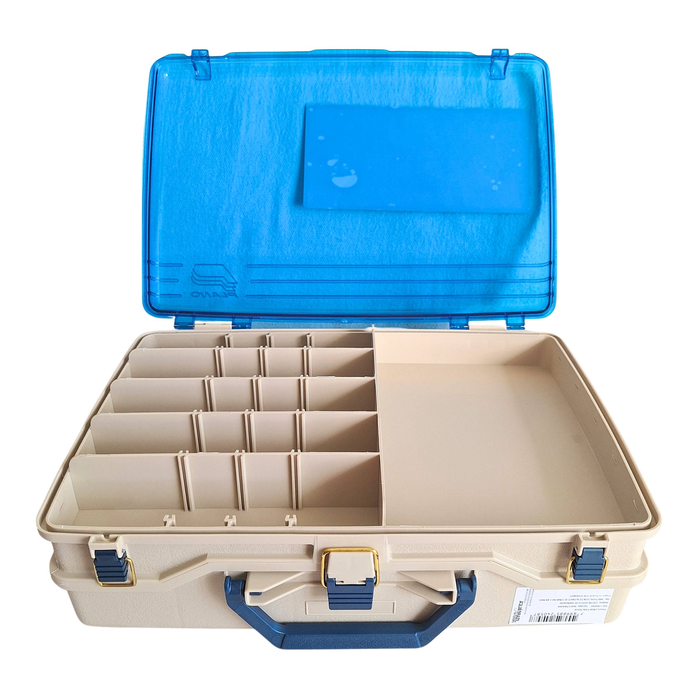 Caixa Para Pesca Plano Satchel Box Com 2 Níveis de Compartimento