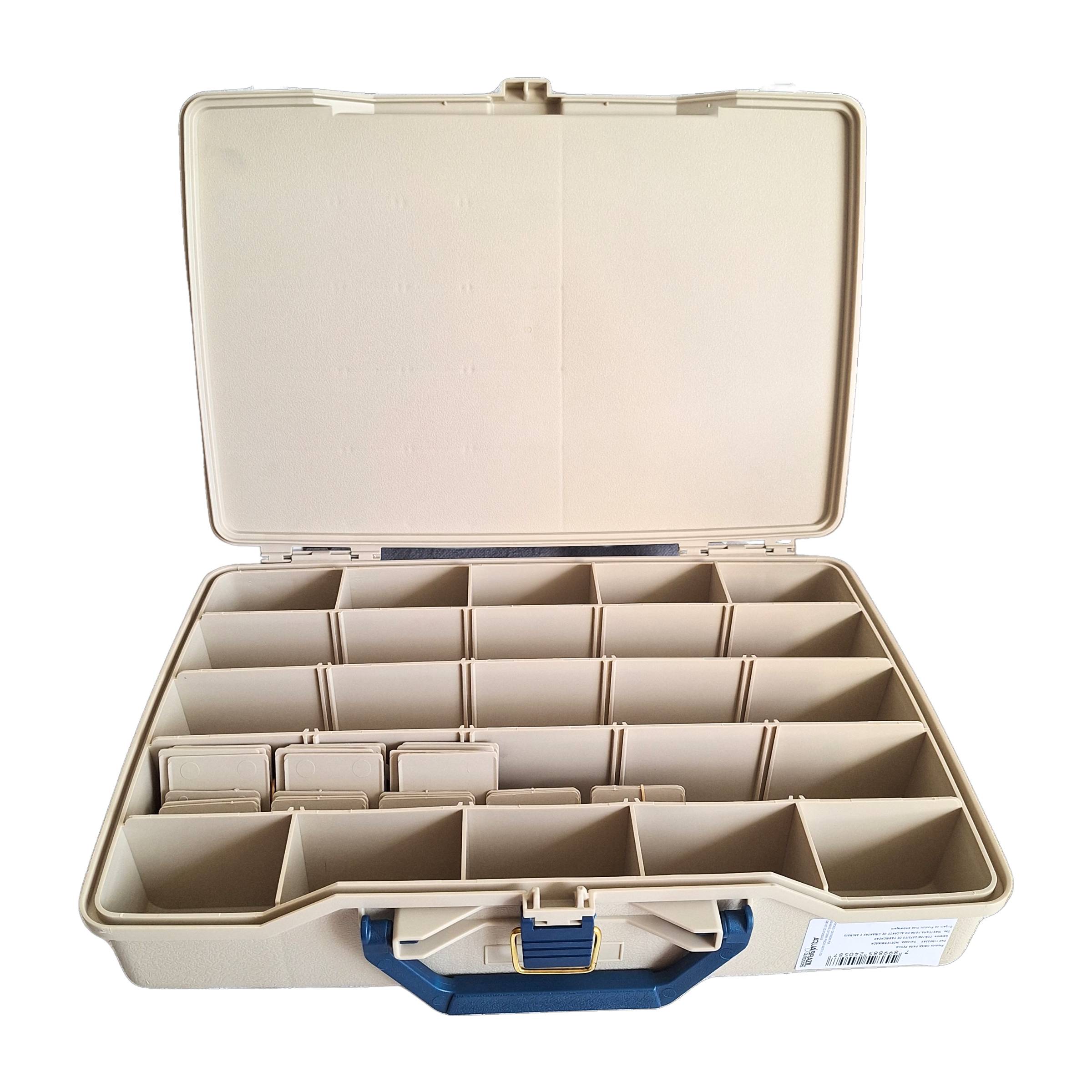 Caixa Para Pesca Plano Satchel Box Com 2 Níveis de Compartimento