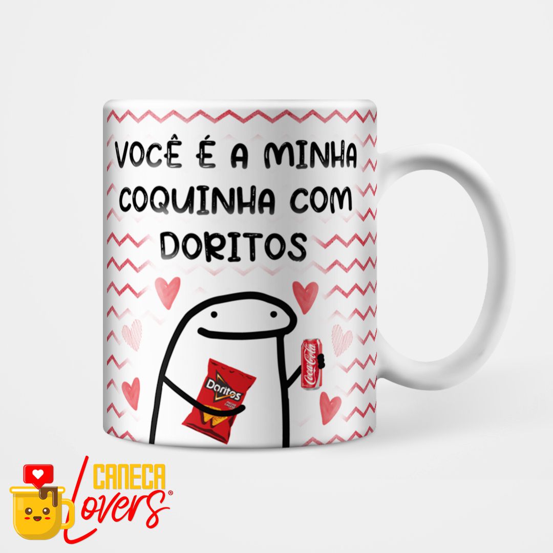 Caneca Flork Meme Divertidas Namorados 1 Ano Casal Amor