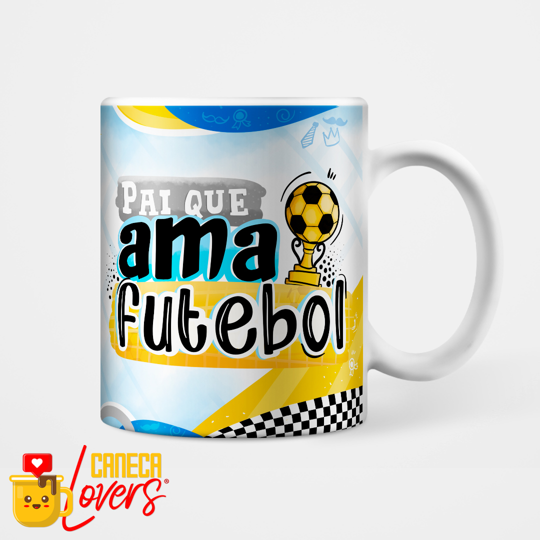 Caneca meme flork pai que ama game personalizada 325ml