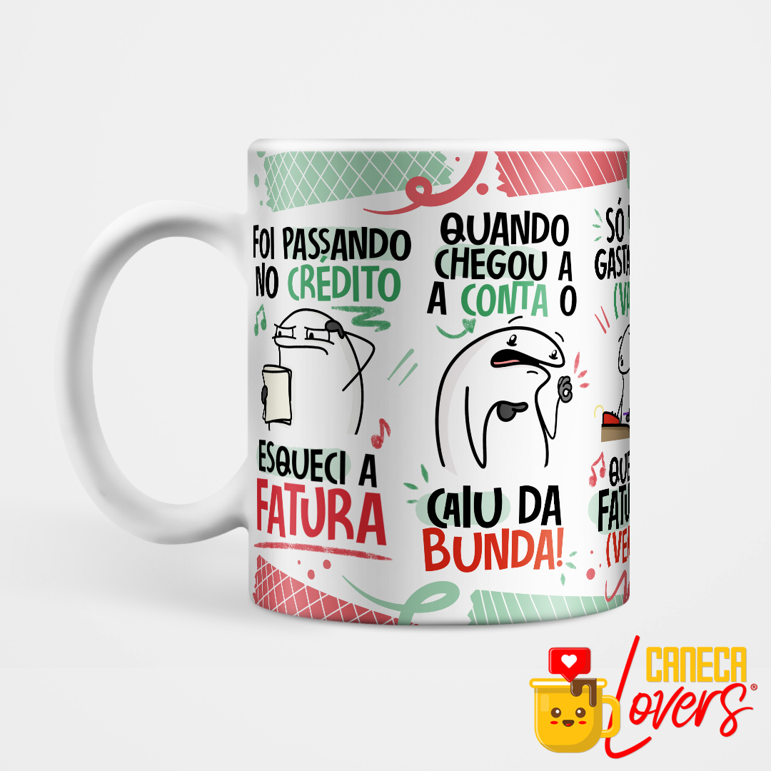 Caneca Flork Meme Meu Amor Por Você é Grande