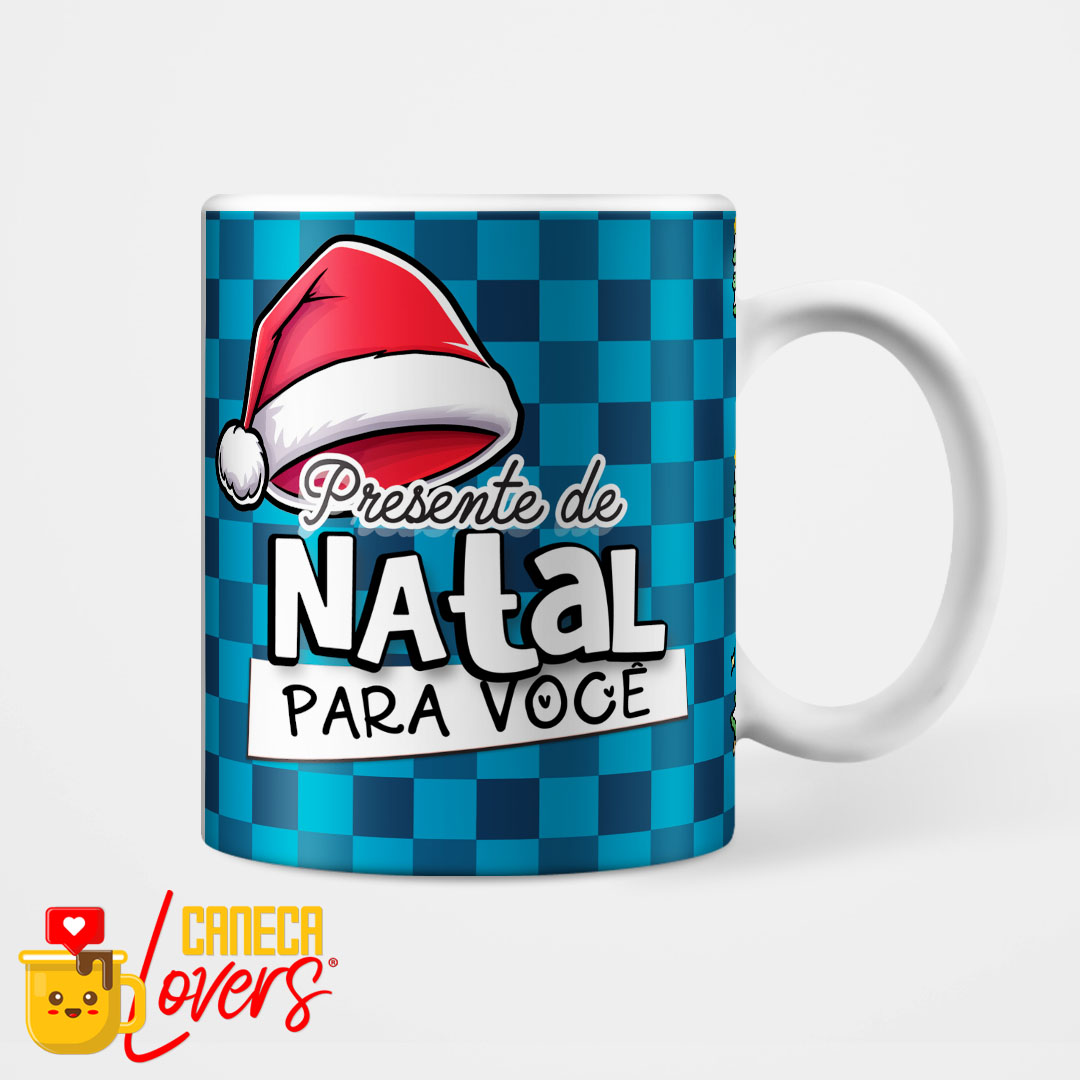 Caneca Ho Ho Ho Feliz Natal - Mai Personalizados