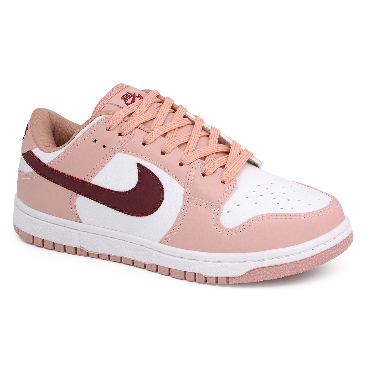 Tênis SB Dunk Low Pink Foam - rosa / vinho - M.Shoes Imports