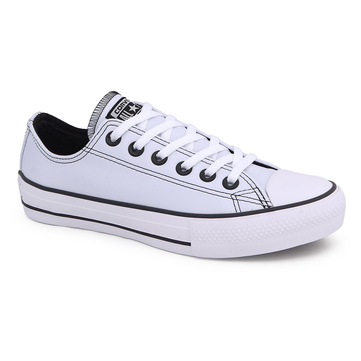 Tênis Converse Chuck Taylor All Star Couro - Branco - M.Shoes Imports