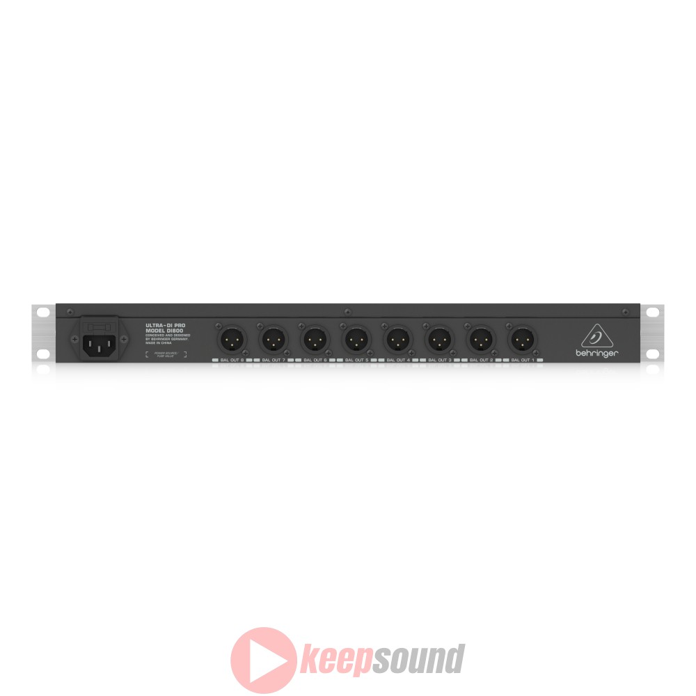 Direct Box Ativo Tipo Rack DI800 - BEHRINGER - KEEPSOUND - Loja de