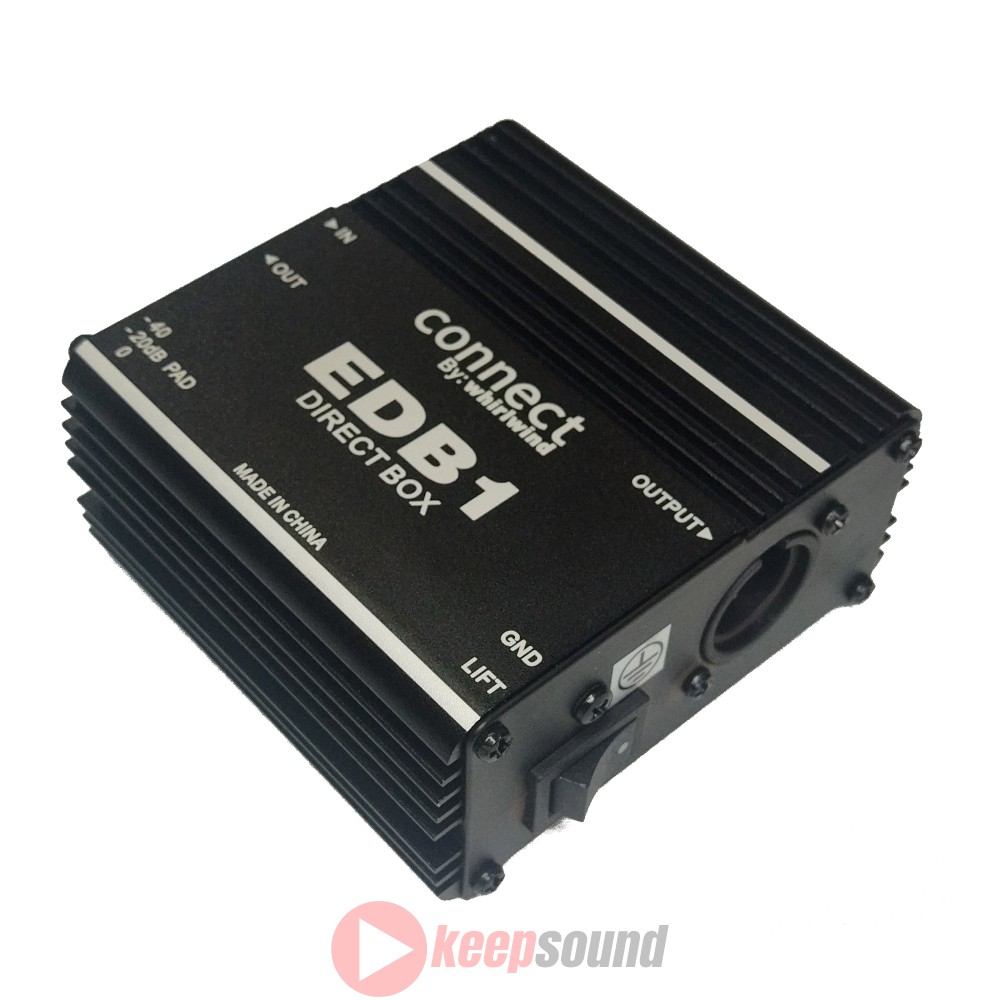 Direct Box Passivo EDB1 WHIRLWIND KEEPSOUND Loja de Equipamentos