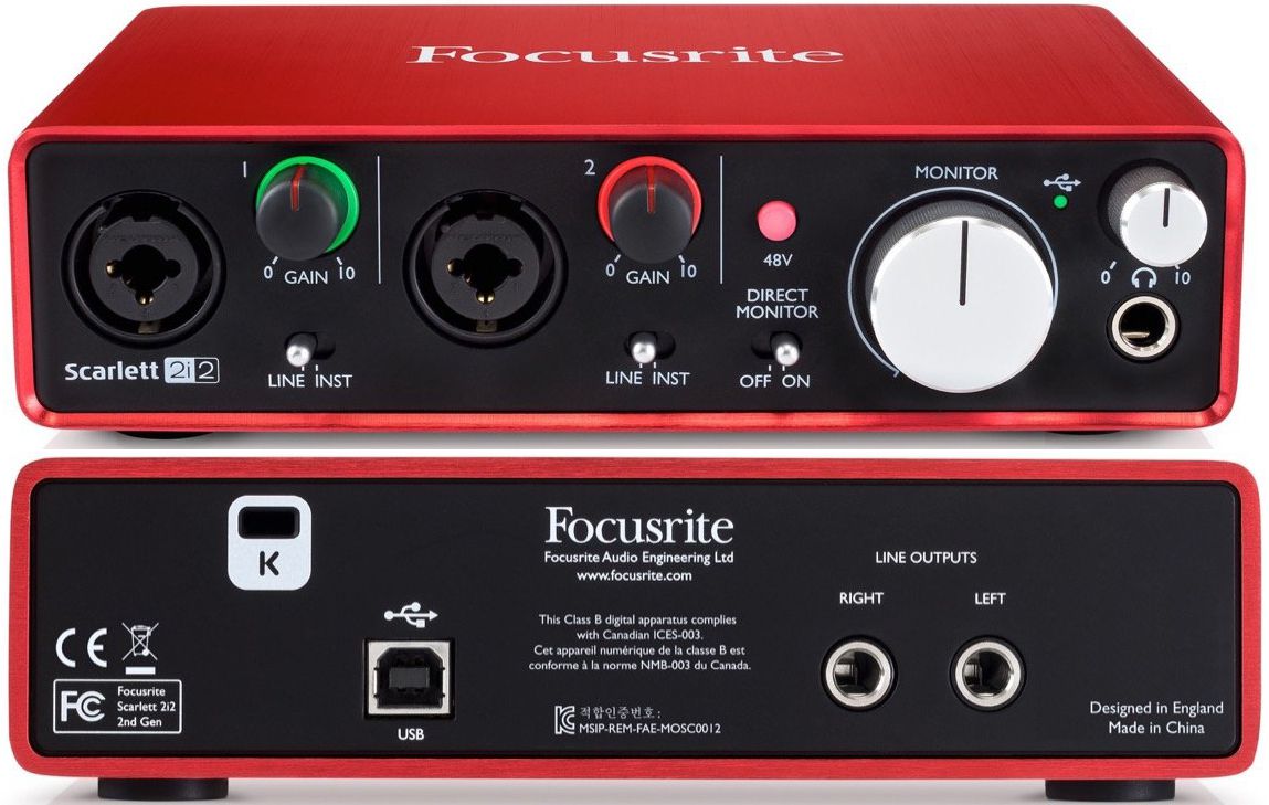 Interface De Áudio 2° Geração SCARLETT 2i4 - FOCUSRITE - KEEPSOUND