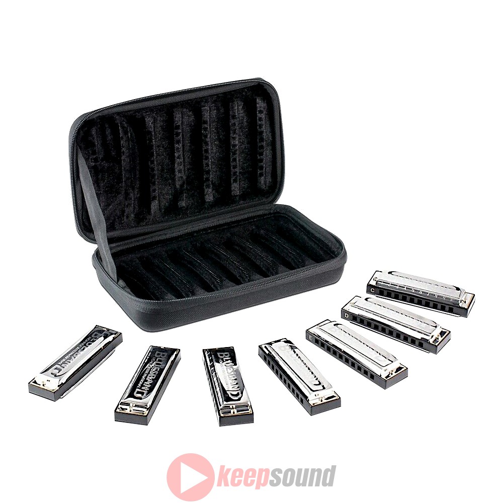 Gaita Hohner Kit De 7 Gaitas Diatônicas Blues Band 7 Pack | Brasil