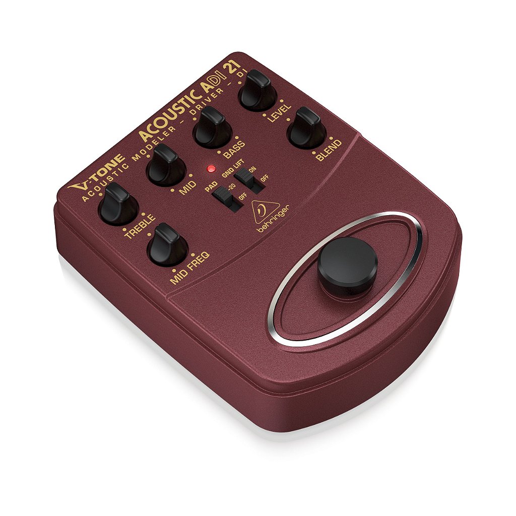 Pedal de Violão Simulador Amplificador Com Direct BoxADI21 - BEHRINGER ...