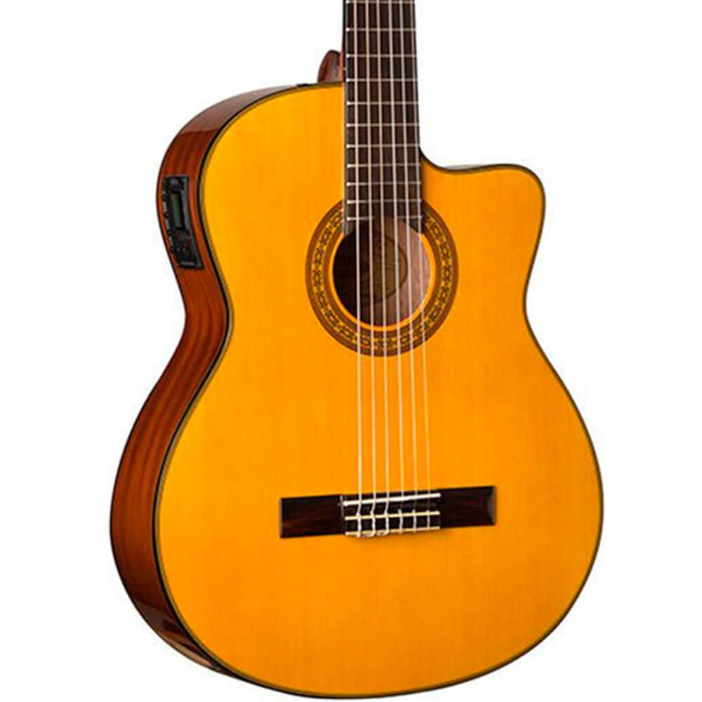 Violão Elétrico Acústico Cutway De Nylon C44CE WASHBURN - KEEPSOUND ...