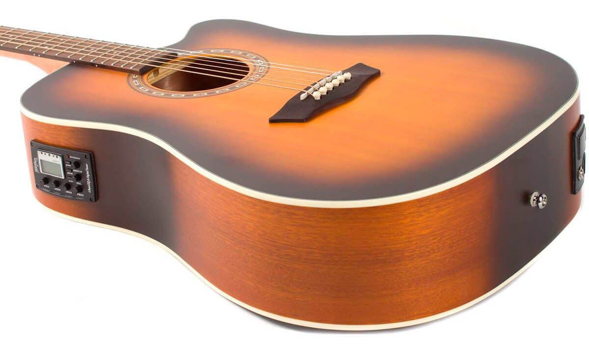 Violão Elétrico Acústico Sunburst WD7SCEATBM - WASHBURN - KEEPSOUND ...