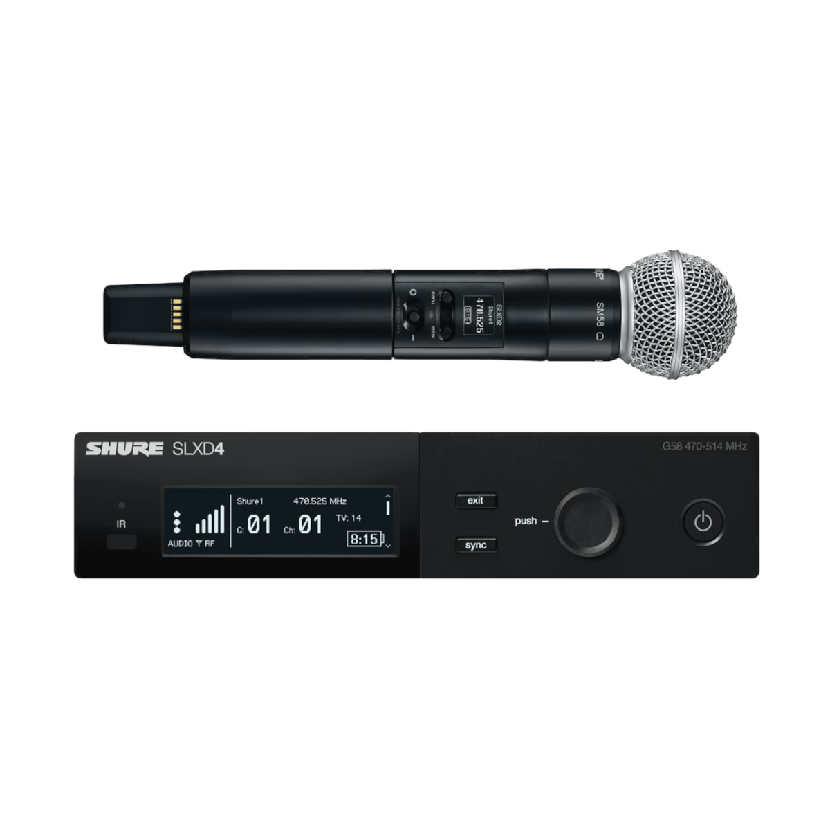 Microfone Sem Fio Shure SLXD24/SM58 - Áudio Digital Premium