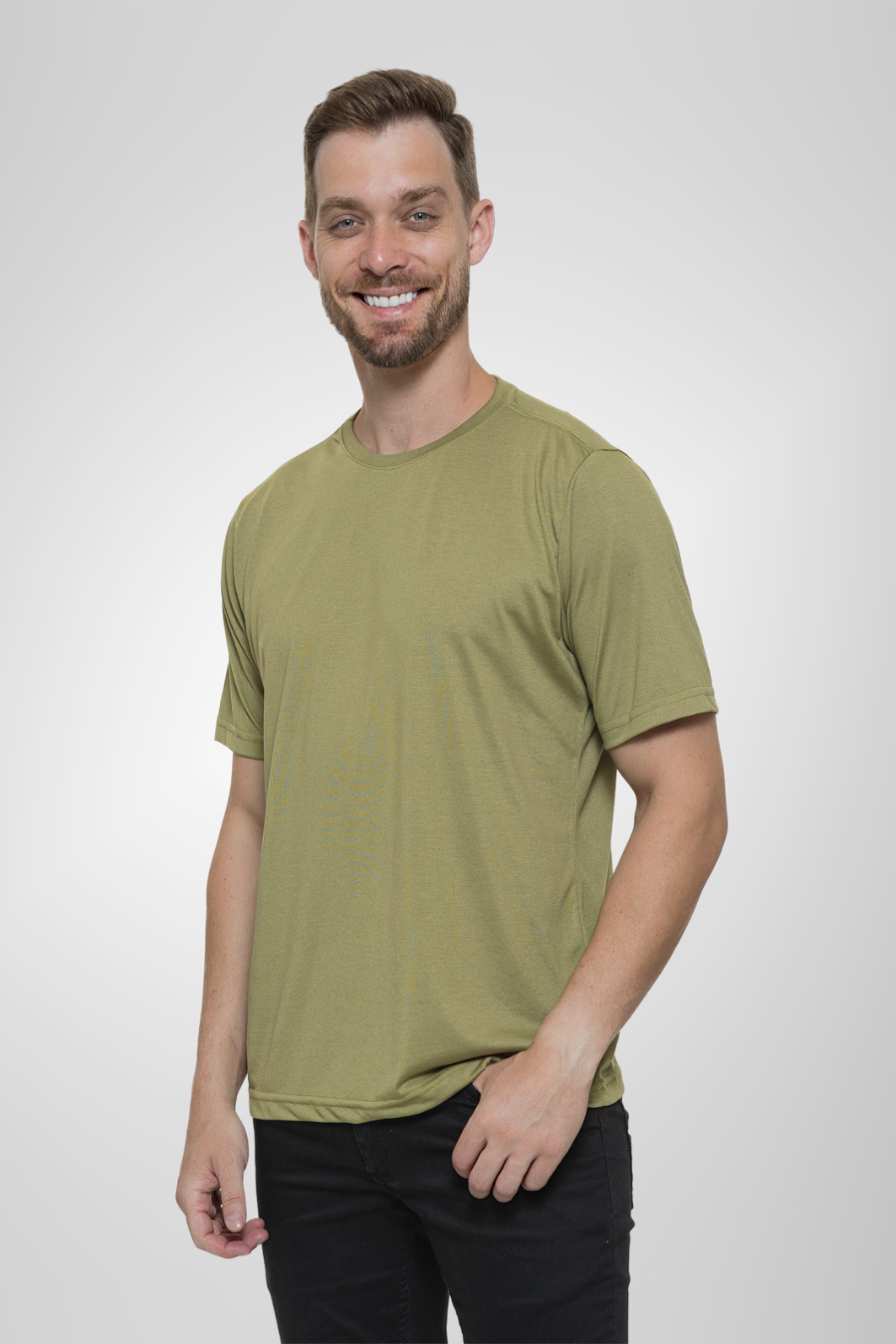 Camiseta verde caqui hotsell
