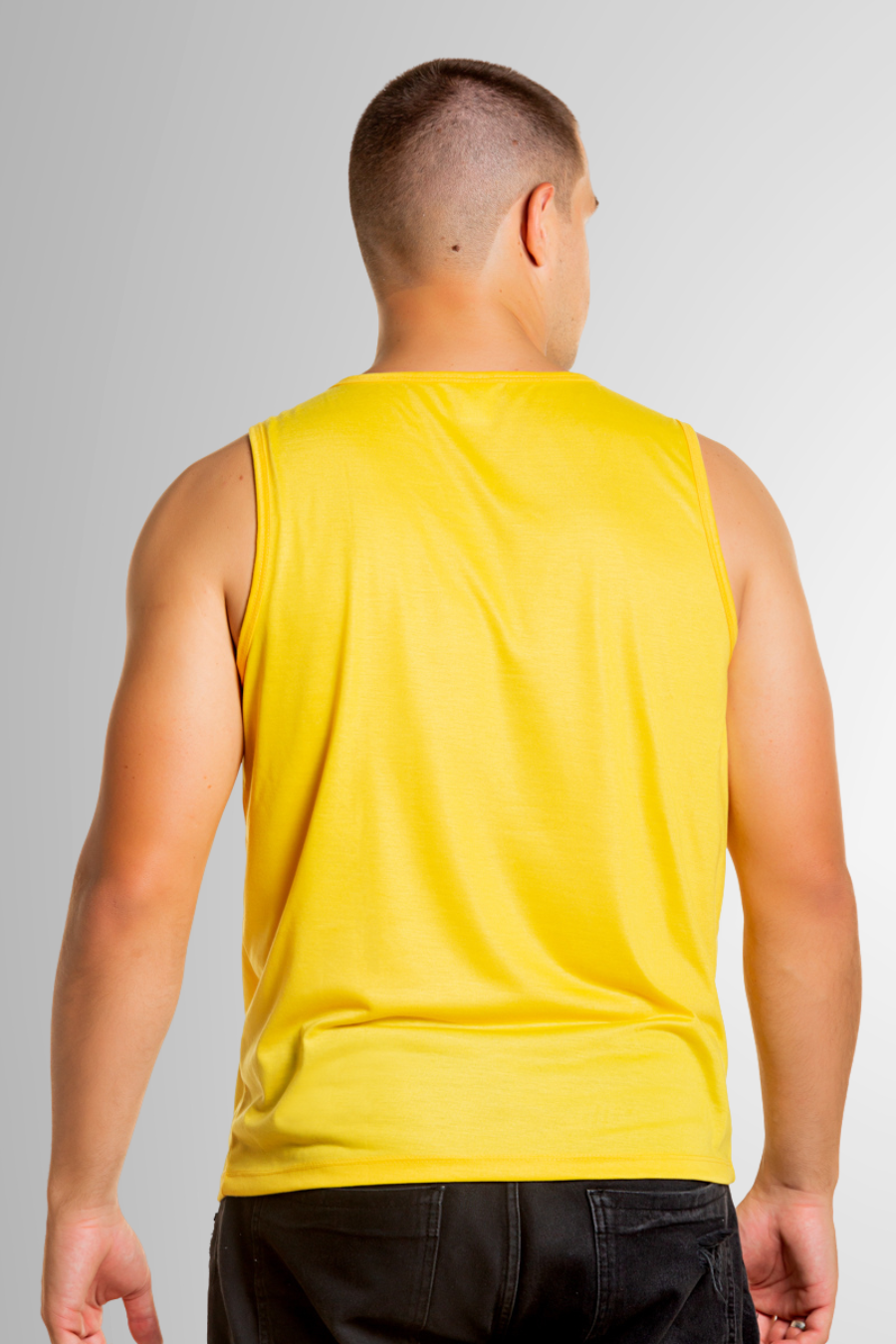 Regata Física Amarela 100% Poliéster - Camiseta Básica até no Preço, image size:900x1350