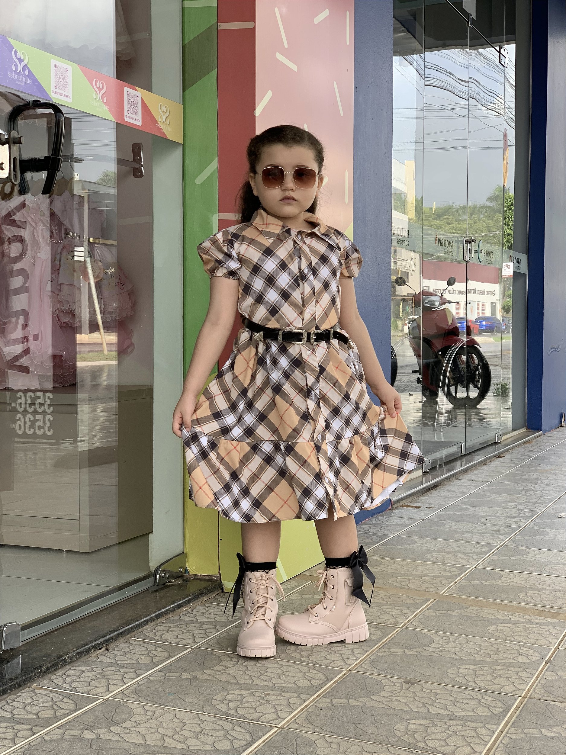 Vestido Xadrez Burberry - Ss boutique Infantil -Tem de tudo para aquela  criança que anda no estilo.