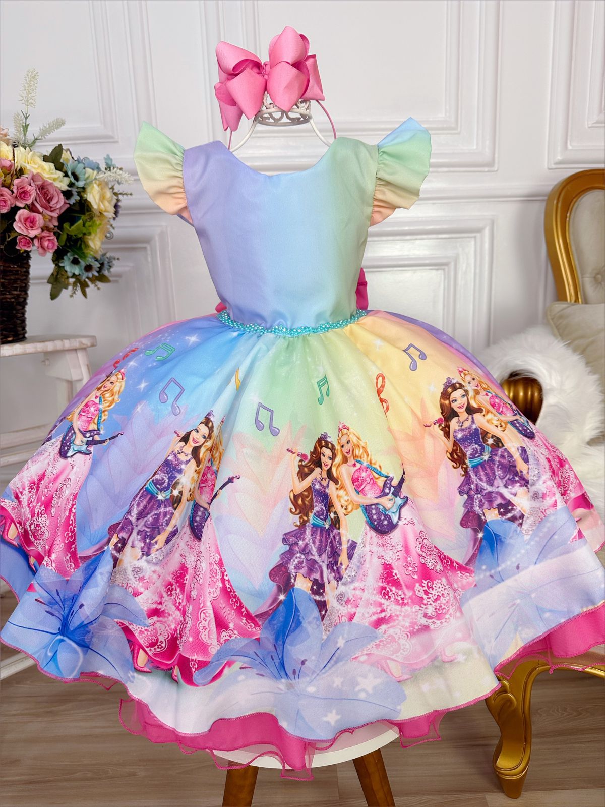 Vestido Infantil Princesa Sofia Temático Roupa Festa