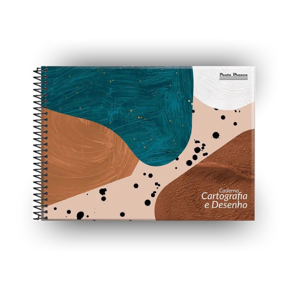 Caderno de Desenho Capa Dura 60 Folhas - Pauta Branca - Artes e Formas ...