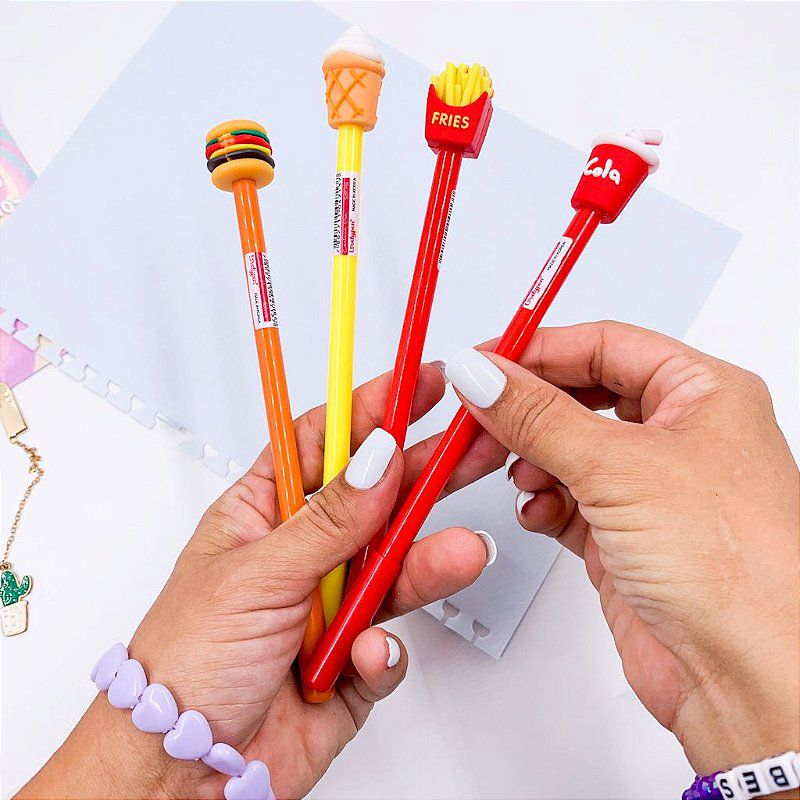 Fofa Fast Food Lovelypen Papelândia Atacado de Papelaria