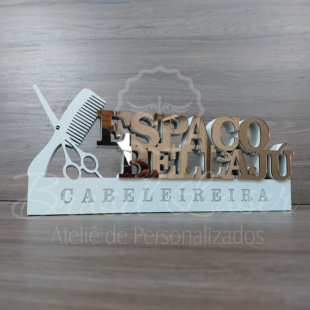 Decoração com Nome Personalizado e Profissão / Cabeleleiro / Cabelelei -  Brasillaser Ateliê de Personalizados